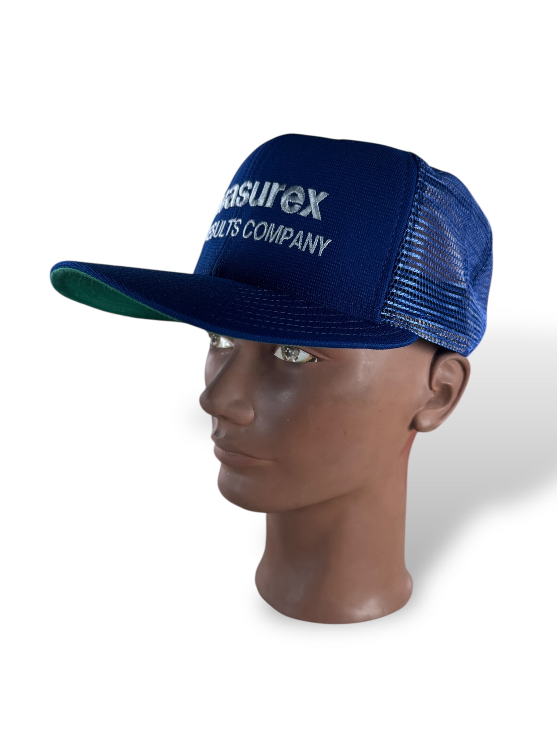 3/4 Shot of Vintage Measurex Trucker Hat SZ M/L