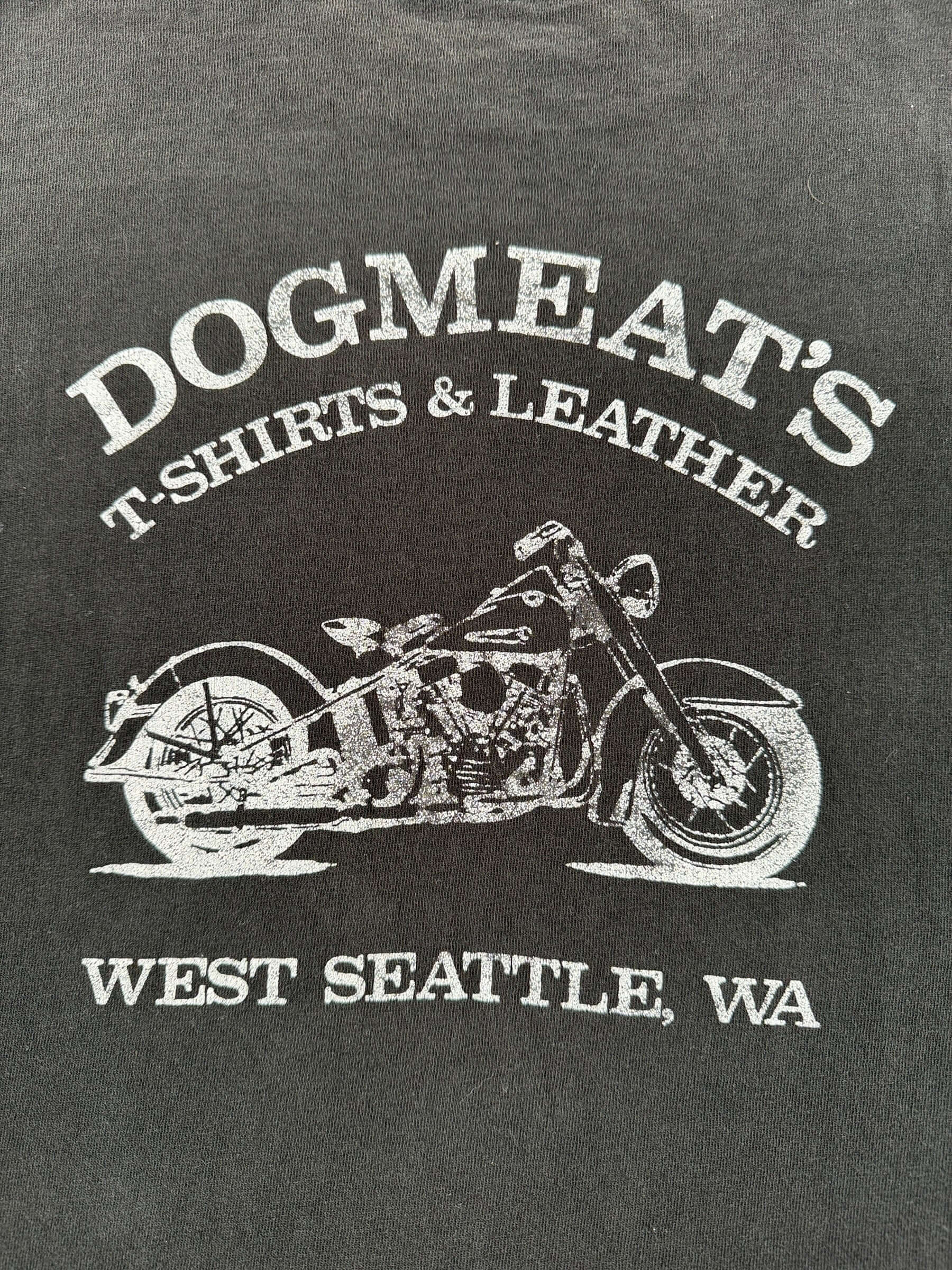 Back Graphic of Vintage 90s Era West Seattle BJ Harley Tee SZ L
