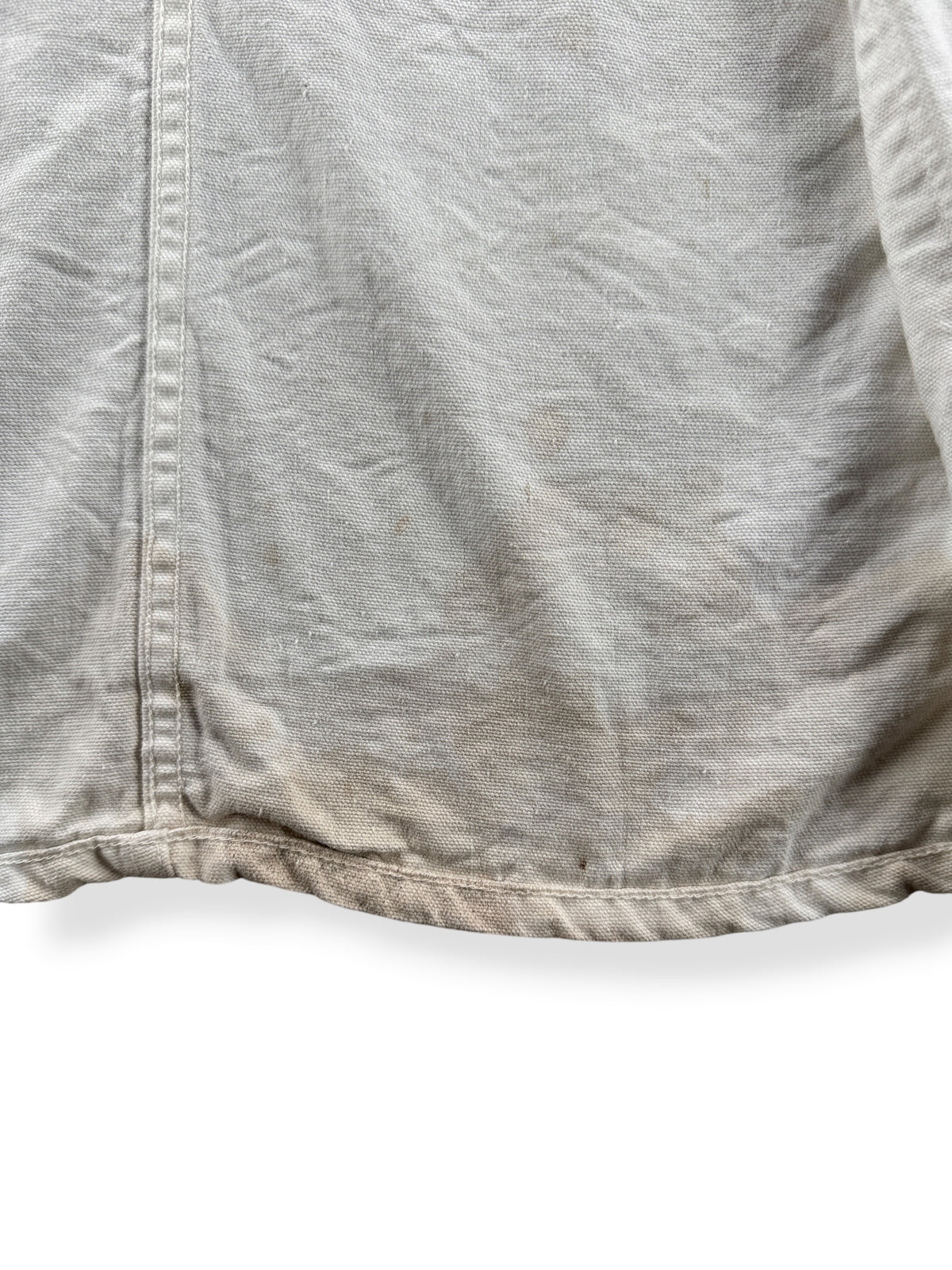 Stains on inside of Vintage Standard Linen Co Shop Coat SZ 46