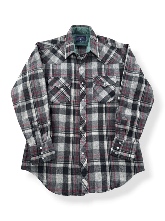 Front of Vintage Rock Creek Ranch Acrylic Flannel SZ XL