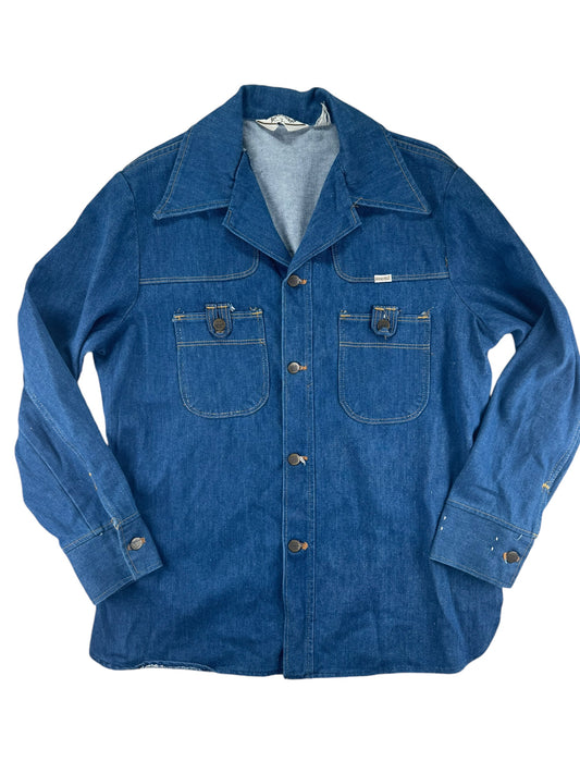 Front of 1970s Deadstock Sedgefield Denim Jacket L