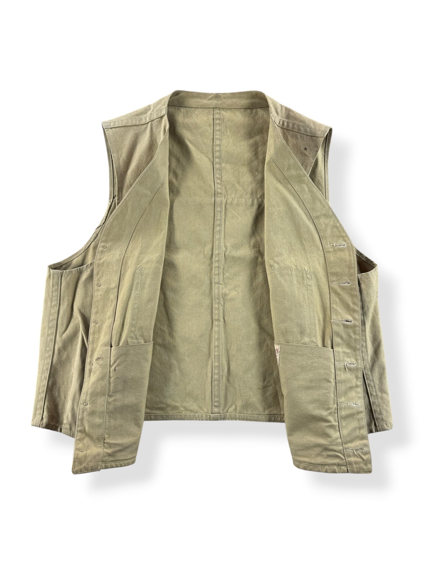 Inside of Vintage 50s Filson's Vest SZ L