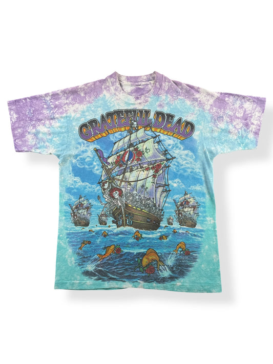 Front of Vintage Grateful Dead Ship of Fools Single Stitch Tee SZ L