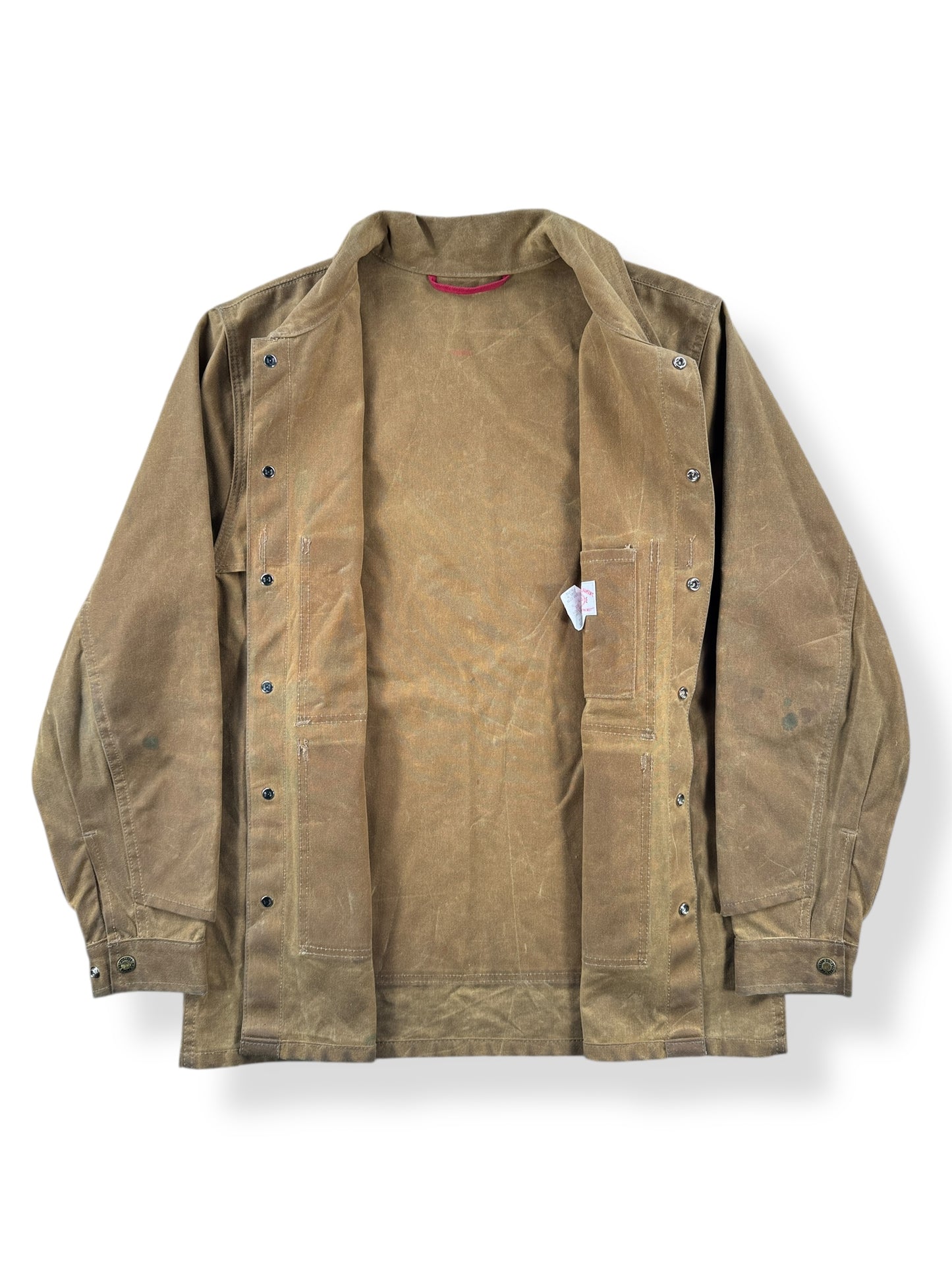 Inside of Filson Tin Cloth Cruiser Jacket SZ M