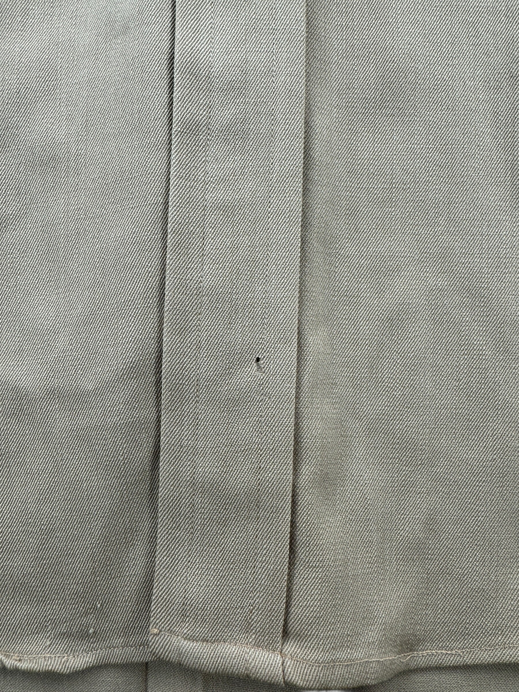 Hole on Vintage 60s Era Gabardine Pearlsnap SZ M