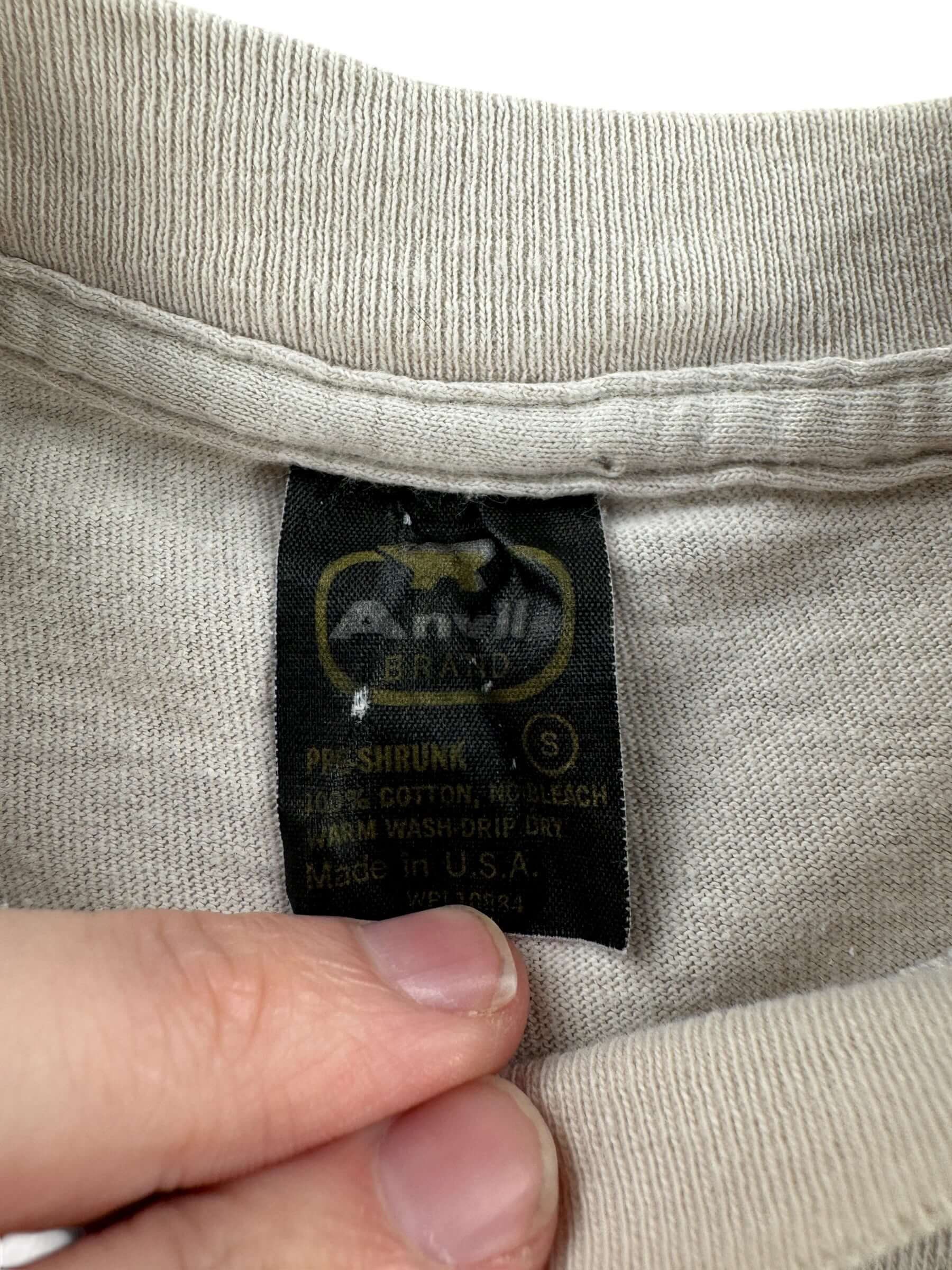 Tag on Vintage Rainier Beer Timbeer Beaver Tee SZ S