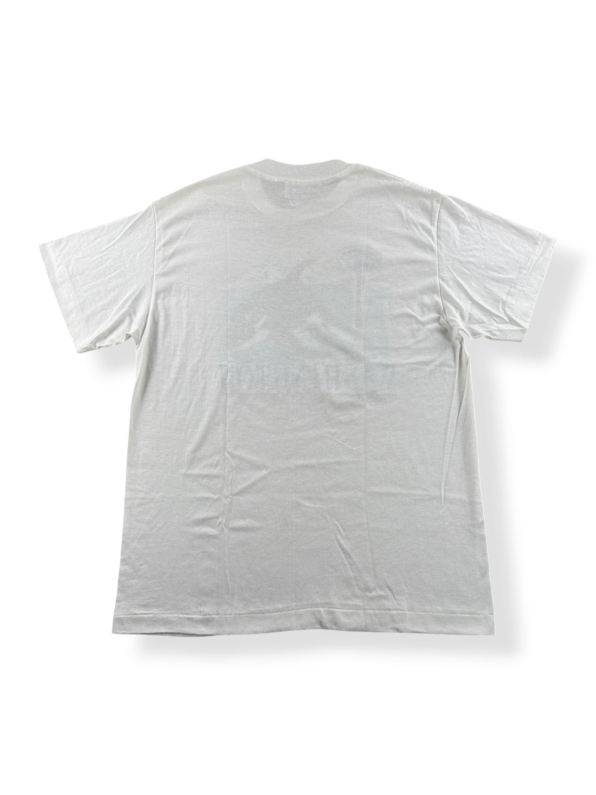 Back of Vintage NOS Seattle Orca Puff Print Tee SZ L