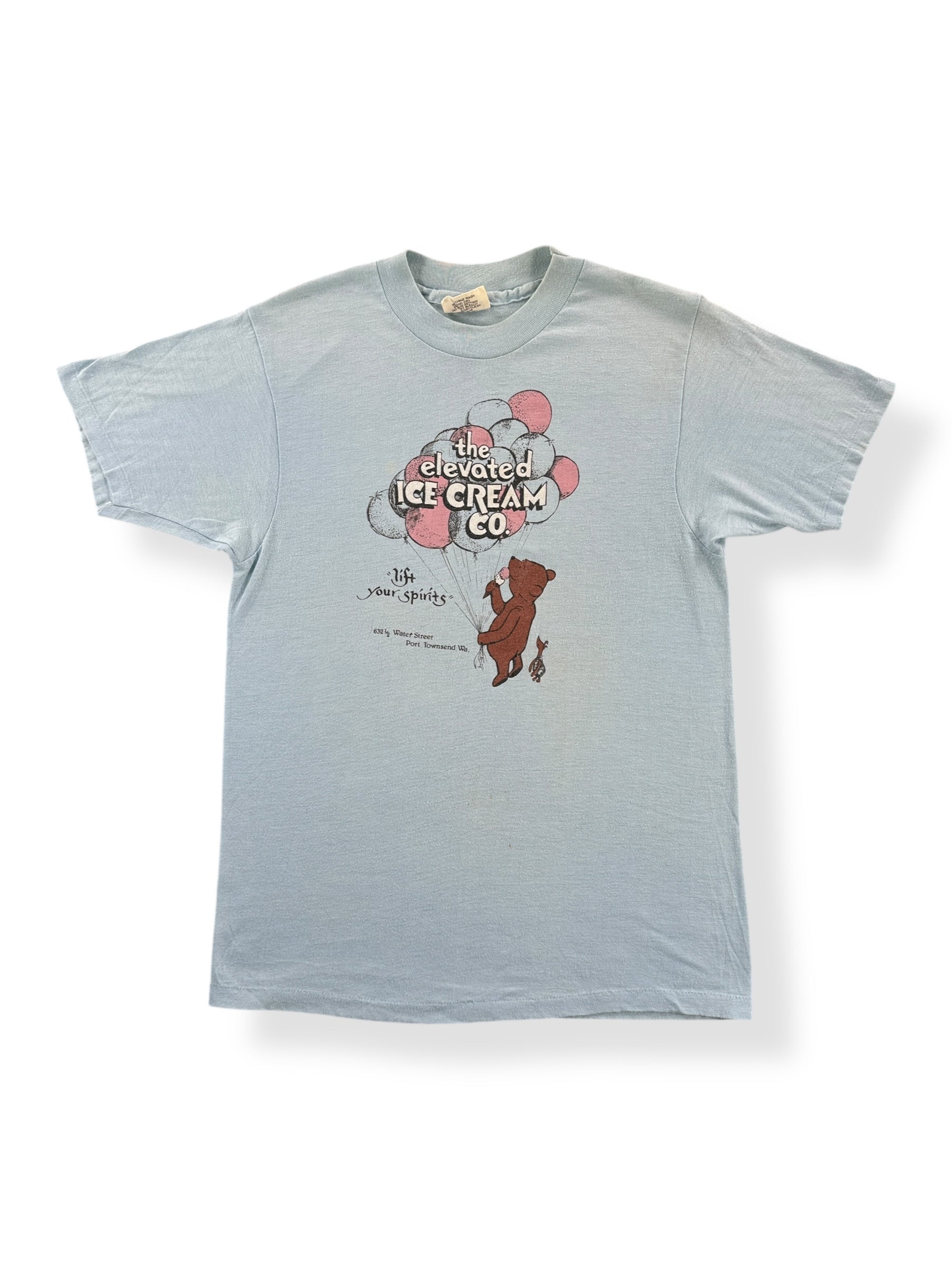 Front of Vintage 70s Port Townsend Ice Cream Tee SZ S