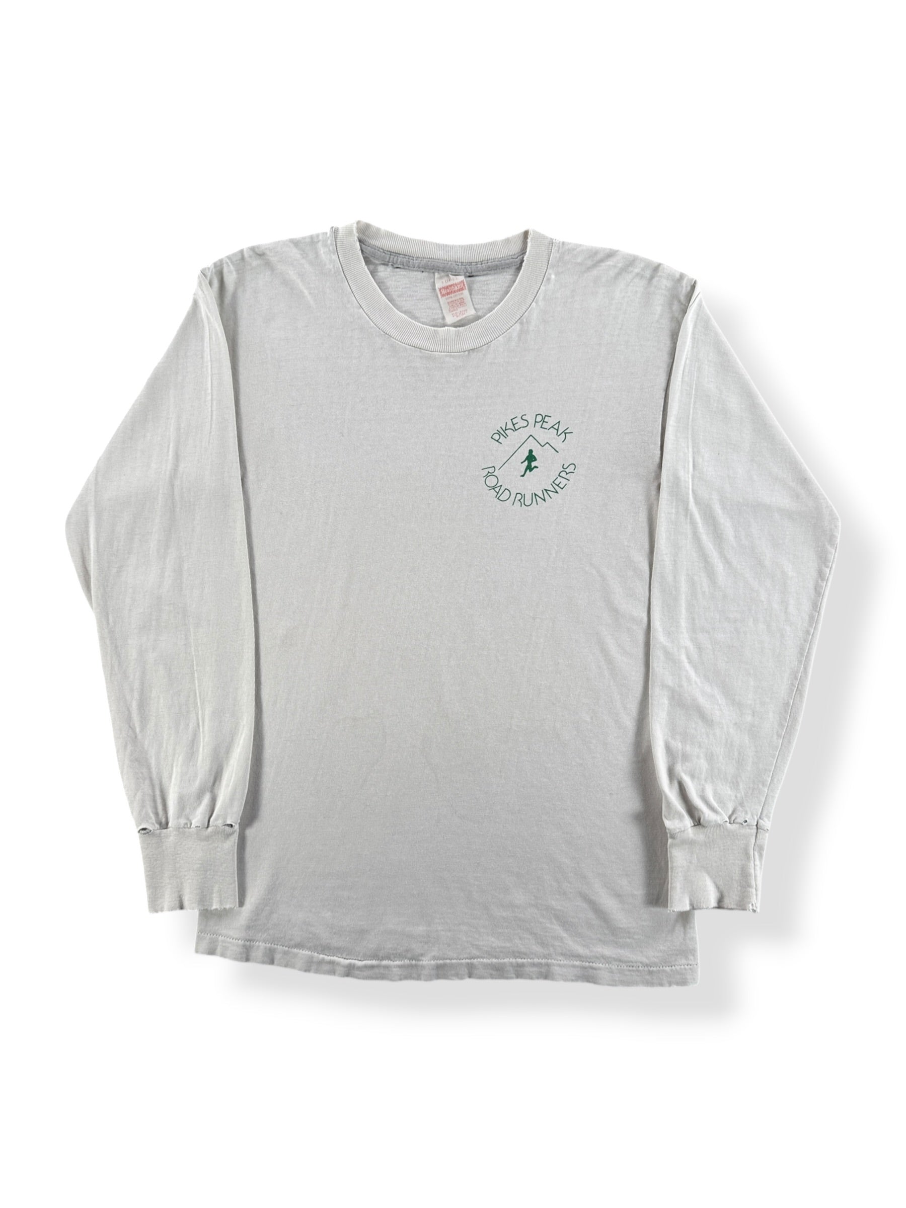 Front of Vintage Pike's Peak Road Runners Long Sleeve Tee SZ S (Fits XS)