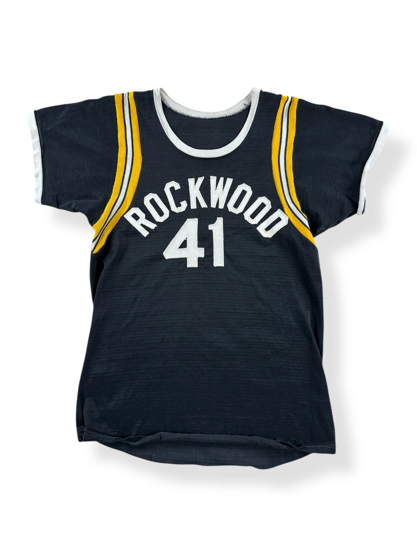 Front of Vintage Rockwood 41 Durene Jersey SZ S