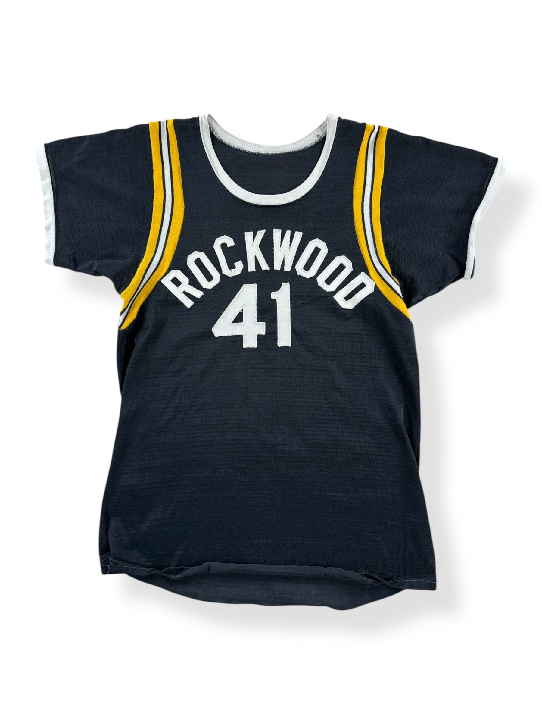 Front of Vintage Rockwood 41 Durene Jersey SZ S