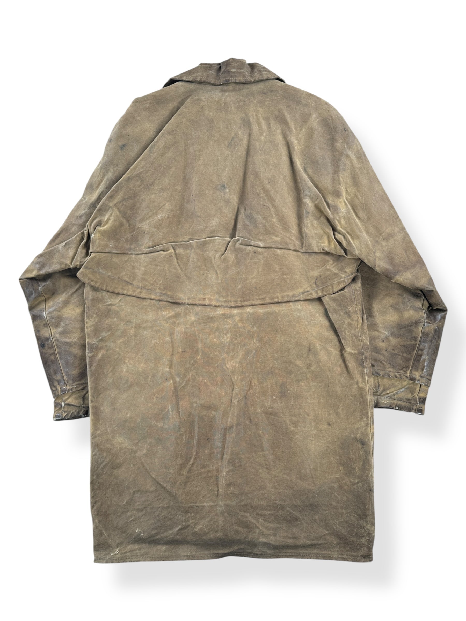 Back of Vintage Filson Style 68 Tin Cloth Jacket SZ L