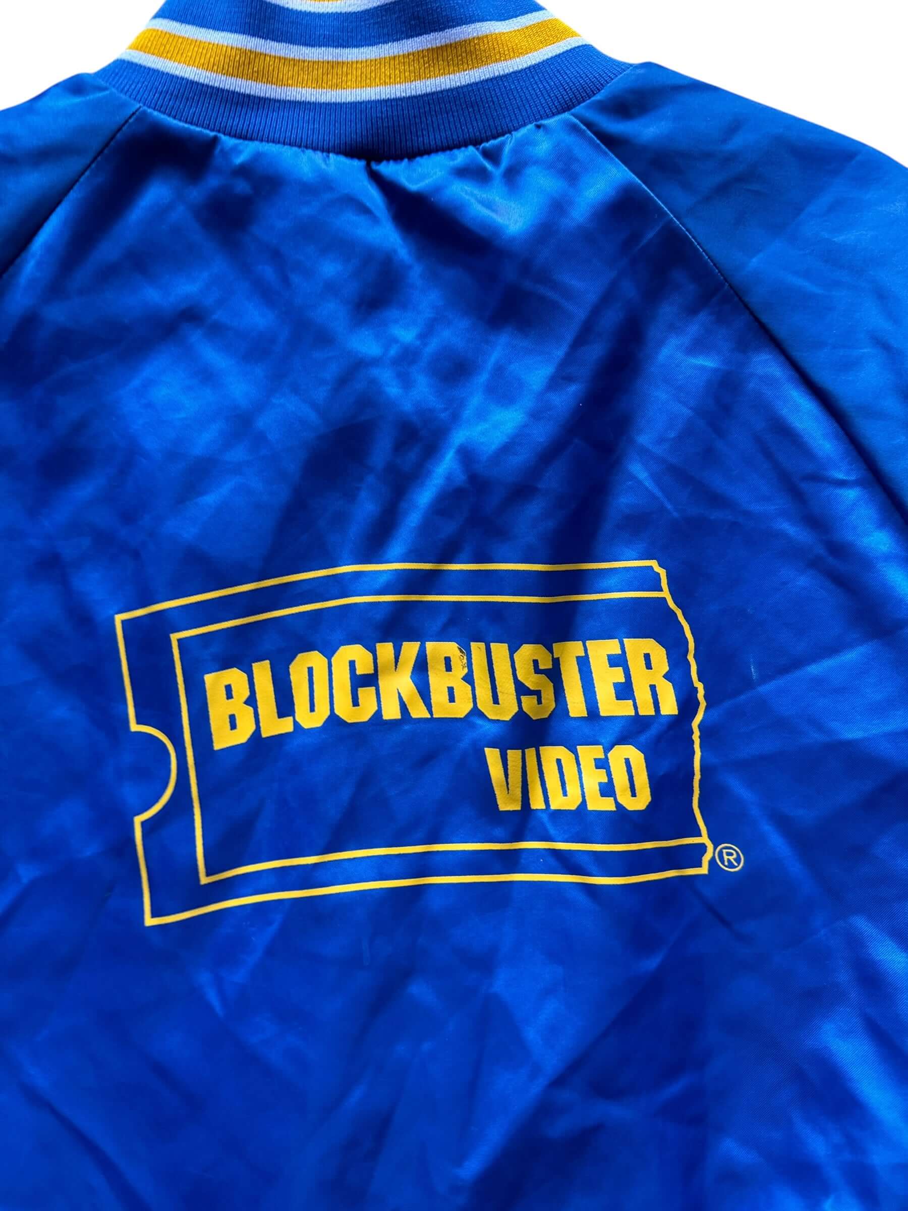 Back Graphic on Vintage Blockbuster Video Jacket SZ XL