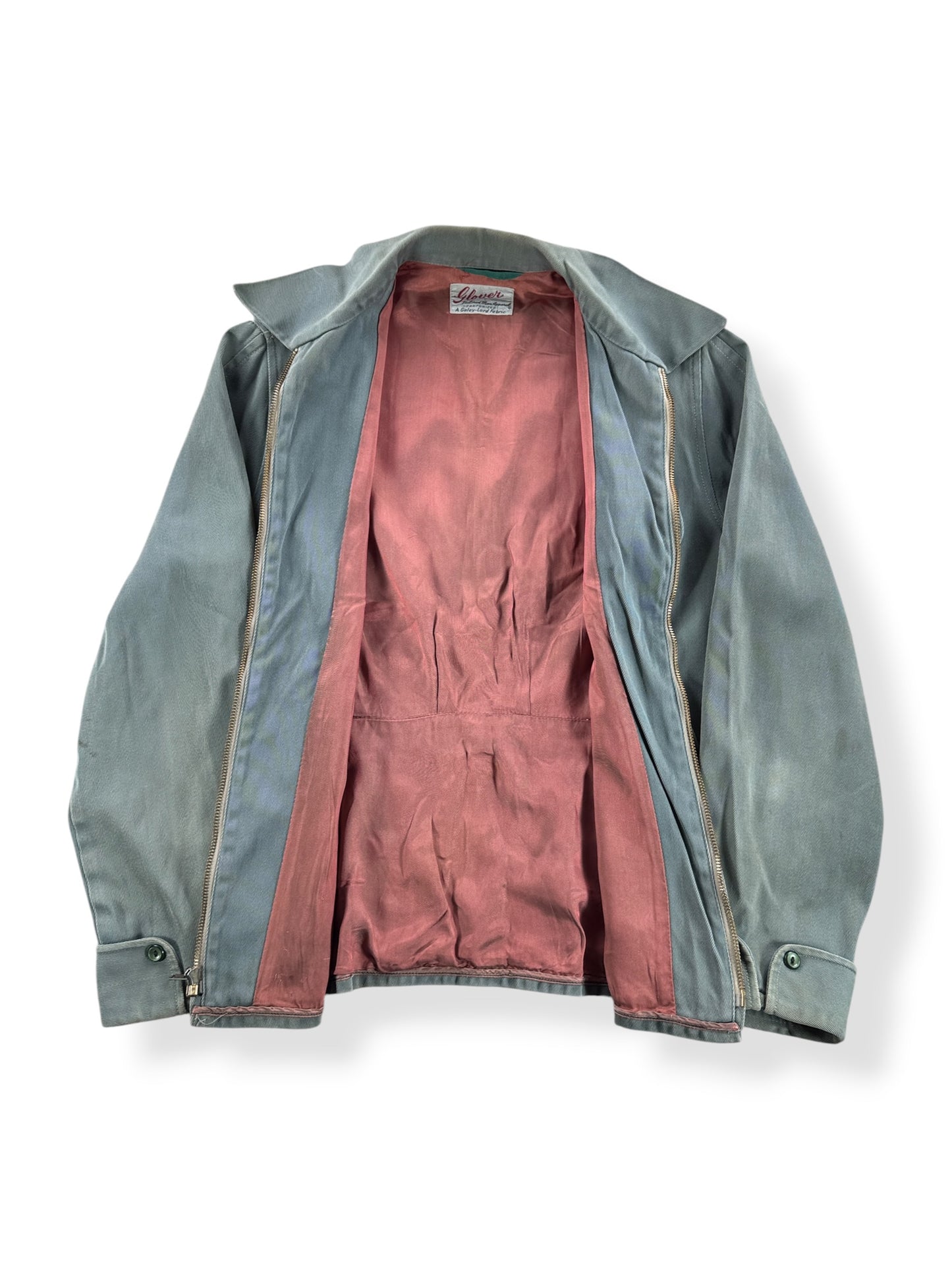 Inside of Vintage 40's/50's Glover Cotton Twill Jacket SZ M