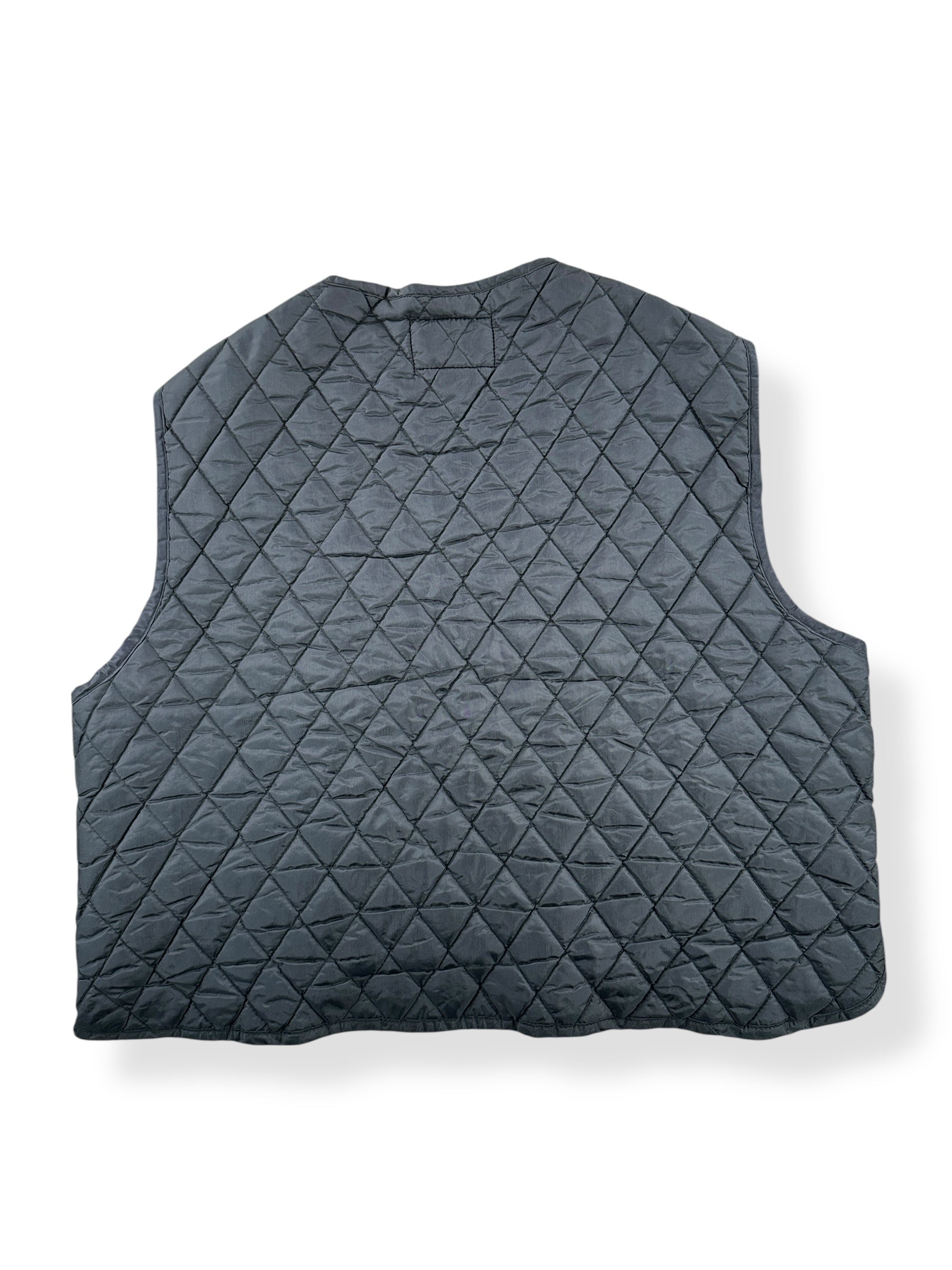 Back of Vintage St. Moritz Light Quilted Vest SZ XXL