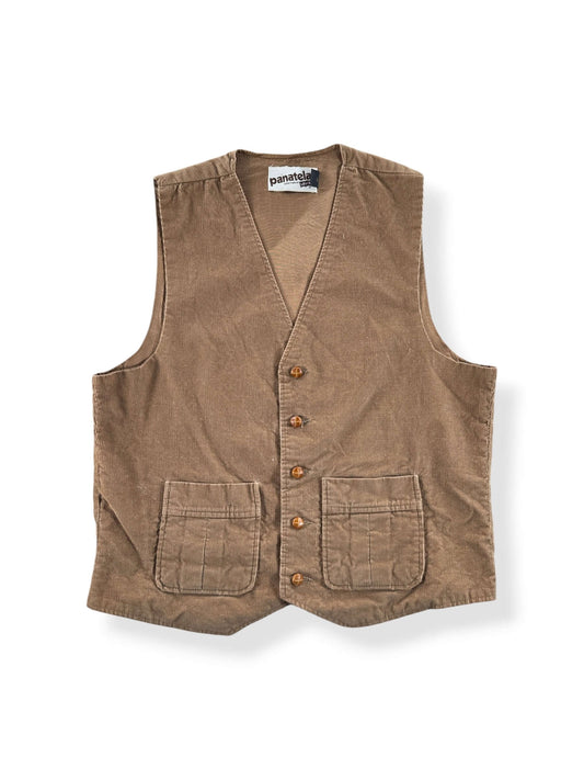 Front of Vintage Levis Panatela Corduroy Vest SZ M