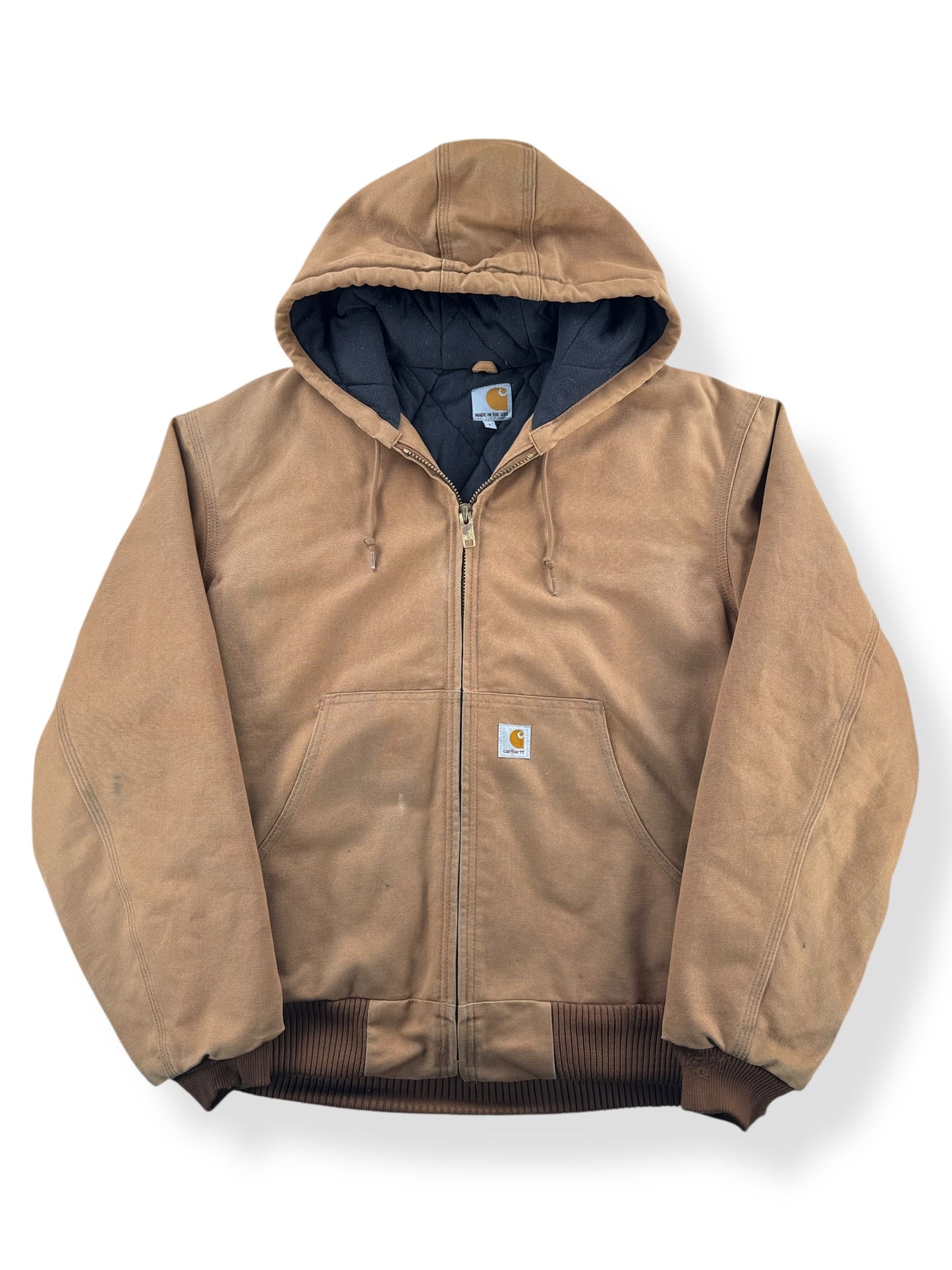 Front of Vintage Carhartt Hooded Jacket SZ L