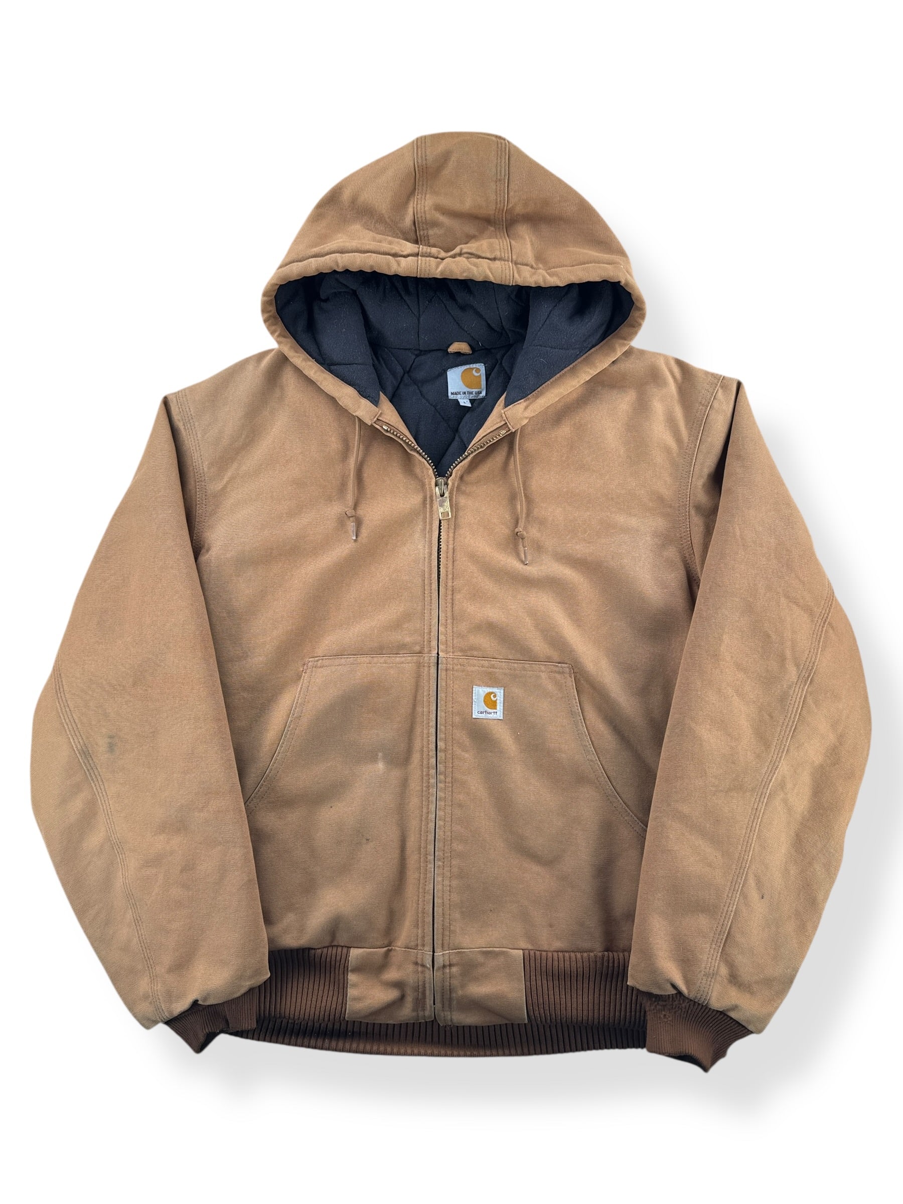 Front of Vintage Carhartt Hooded Jacket SZ L