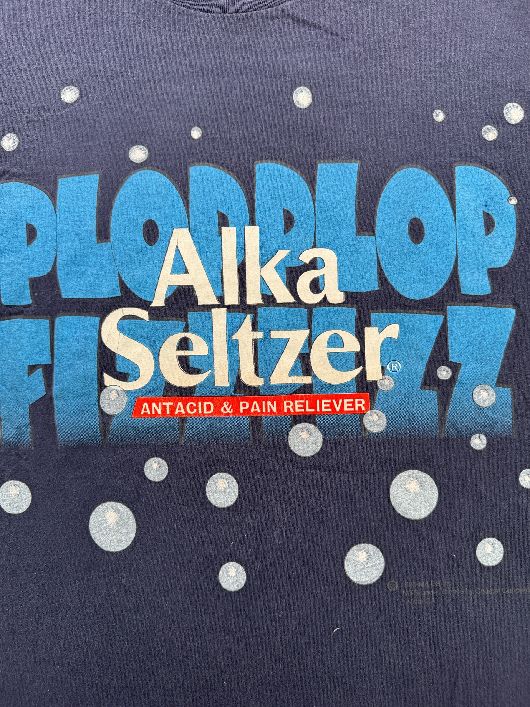 Graphic of Vintage Alka Seltzer Tee SZ L