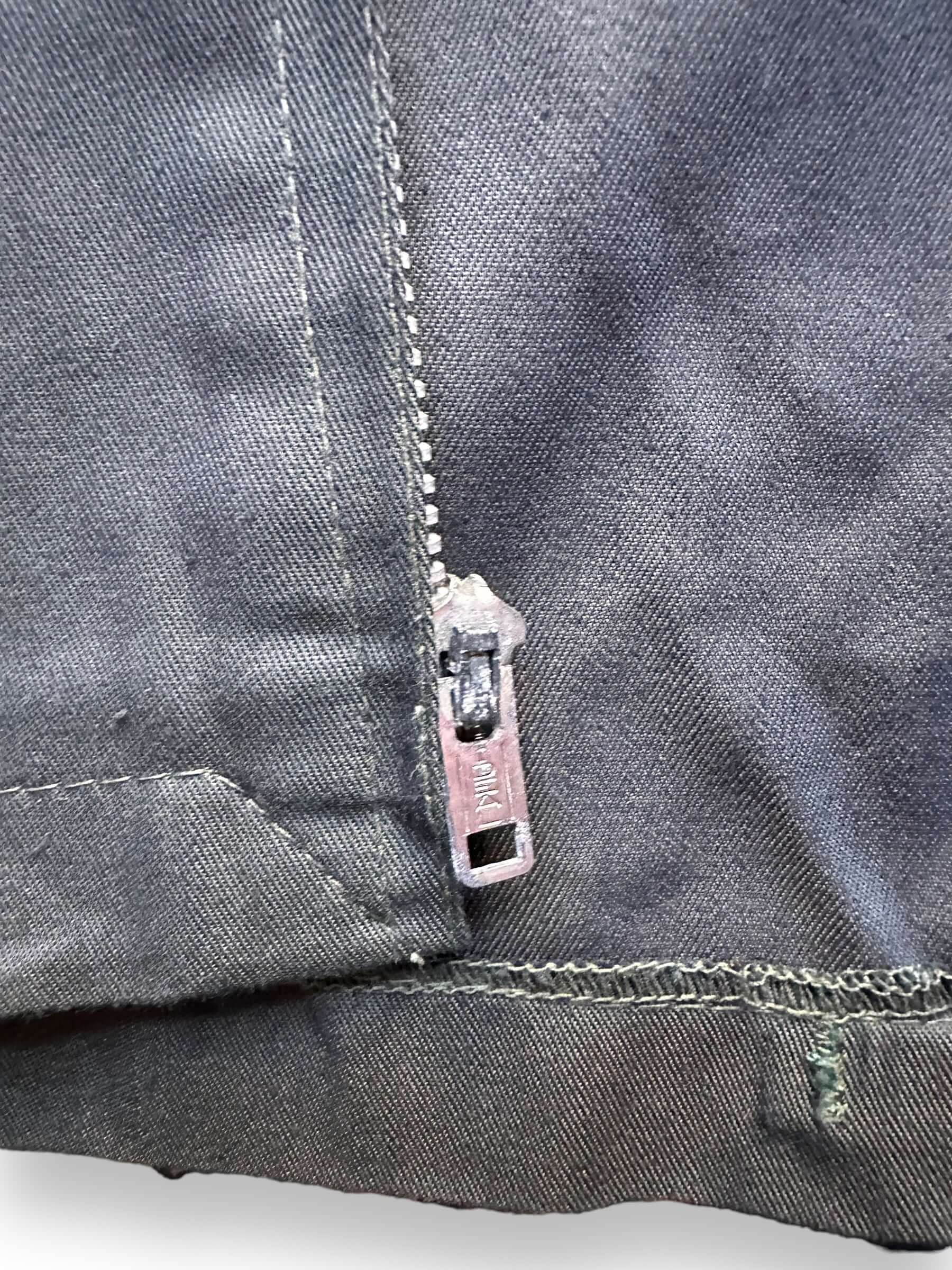 Zipper Pull on Vintage Dark Iridescent Light Jacket SZ S