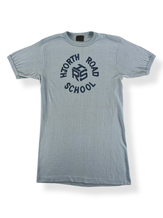 Front of Vintage Hjorth Road School Ringer Tee SZ XS