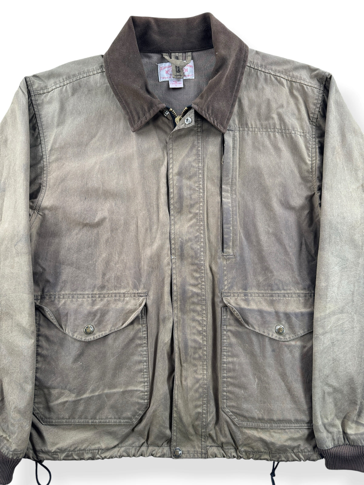 Close-up of Filson 2000s Era Tin Cloth 1493N Jacket SZ L