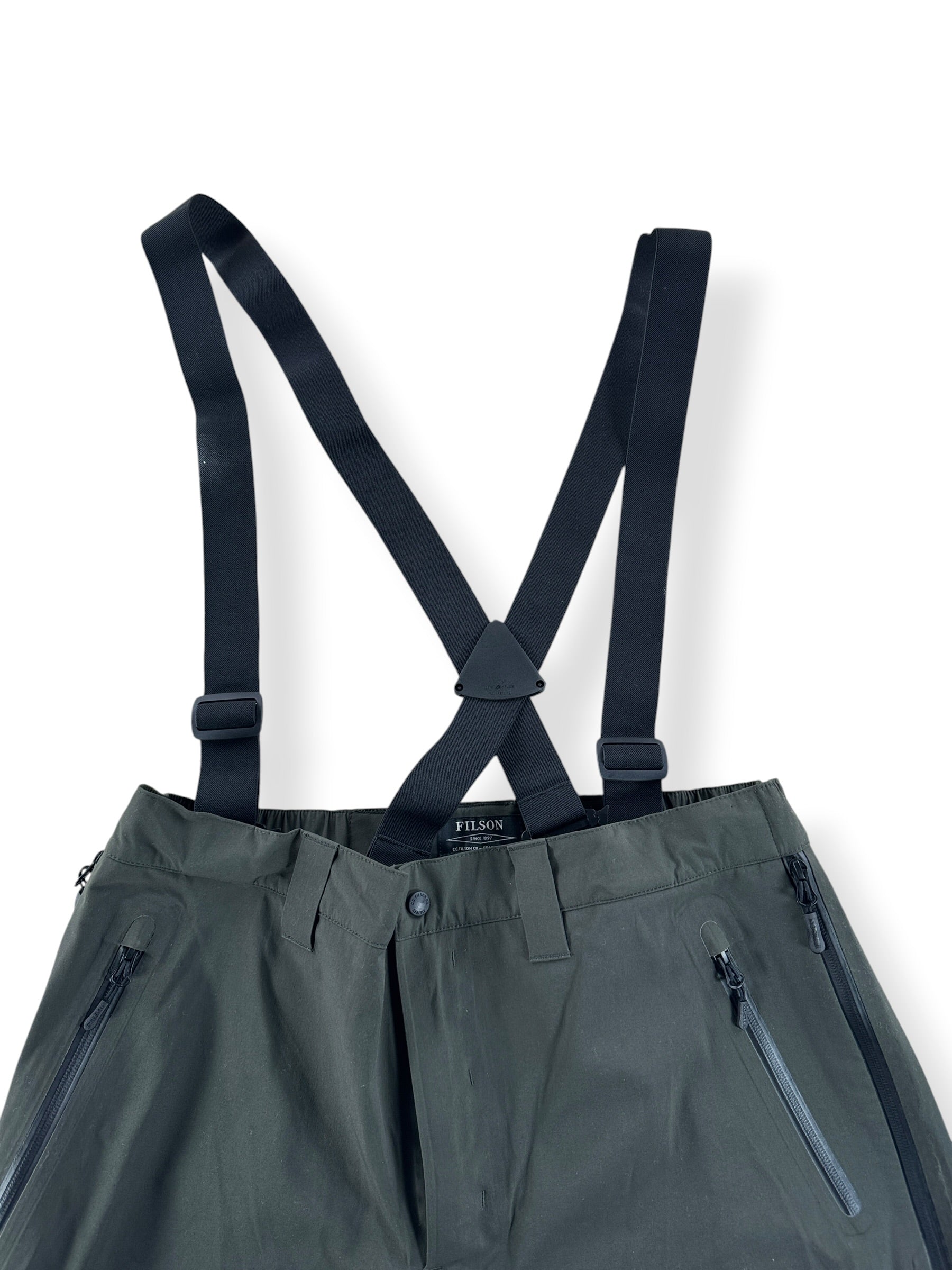 Suspenders on Filson Skagit Rain Pants SZ L