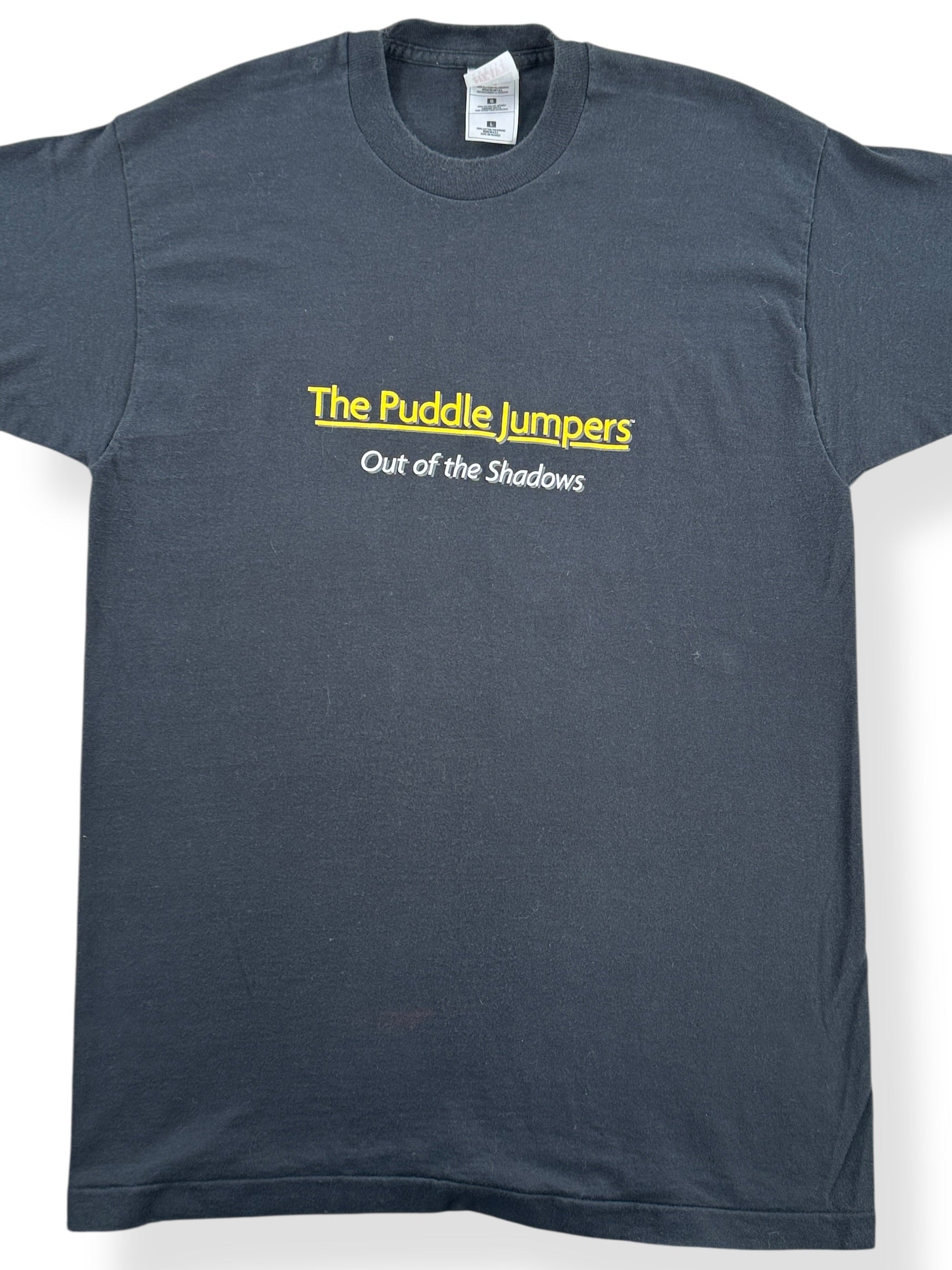 Front Close Up of Vintage Puddle Jumpers Tee SZ L (Fits M)