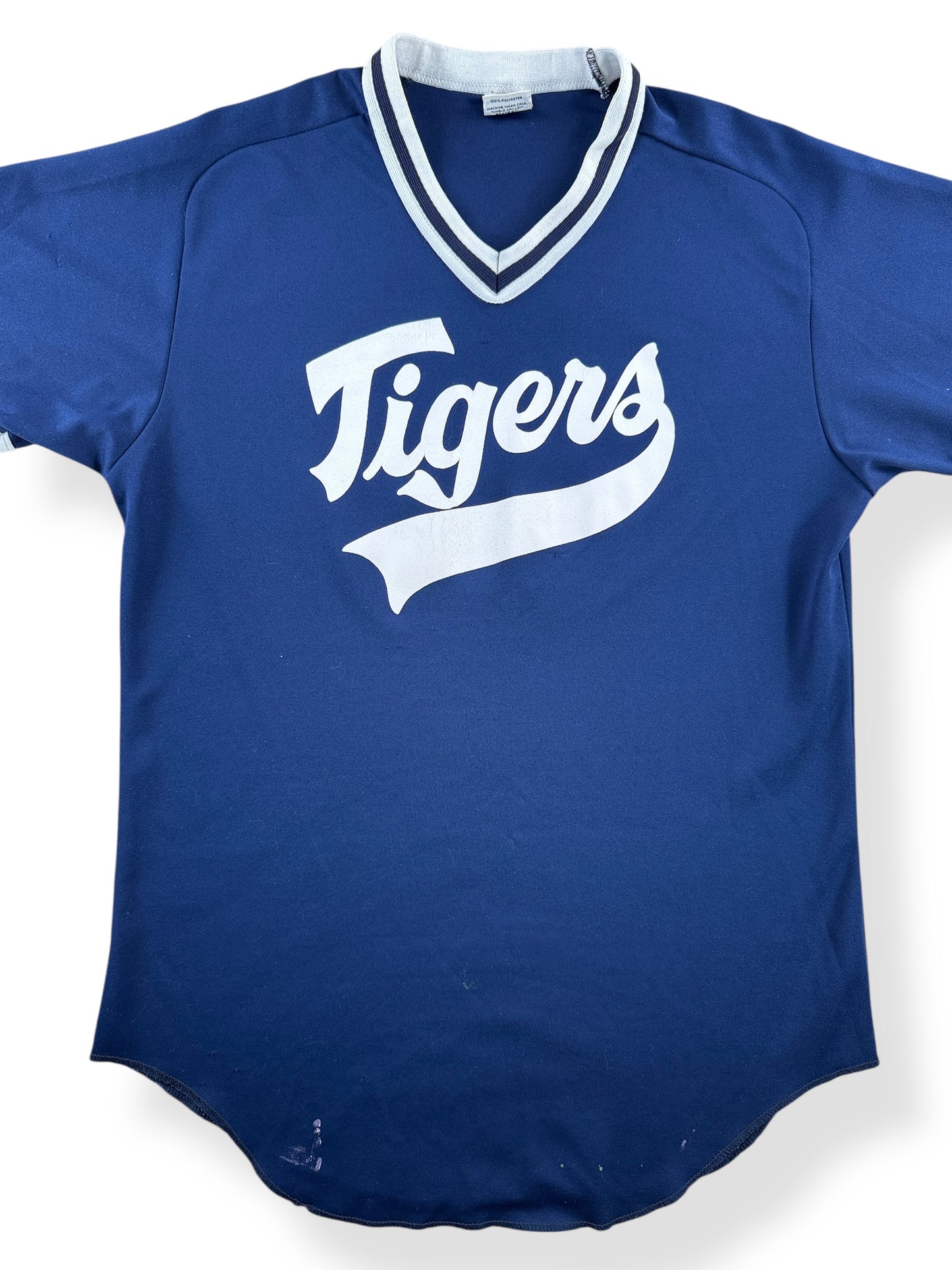 Front Close Up of Vintage Tigers #11 Jersey SZ L