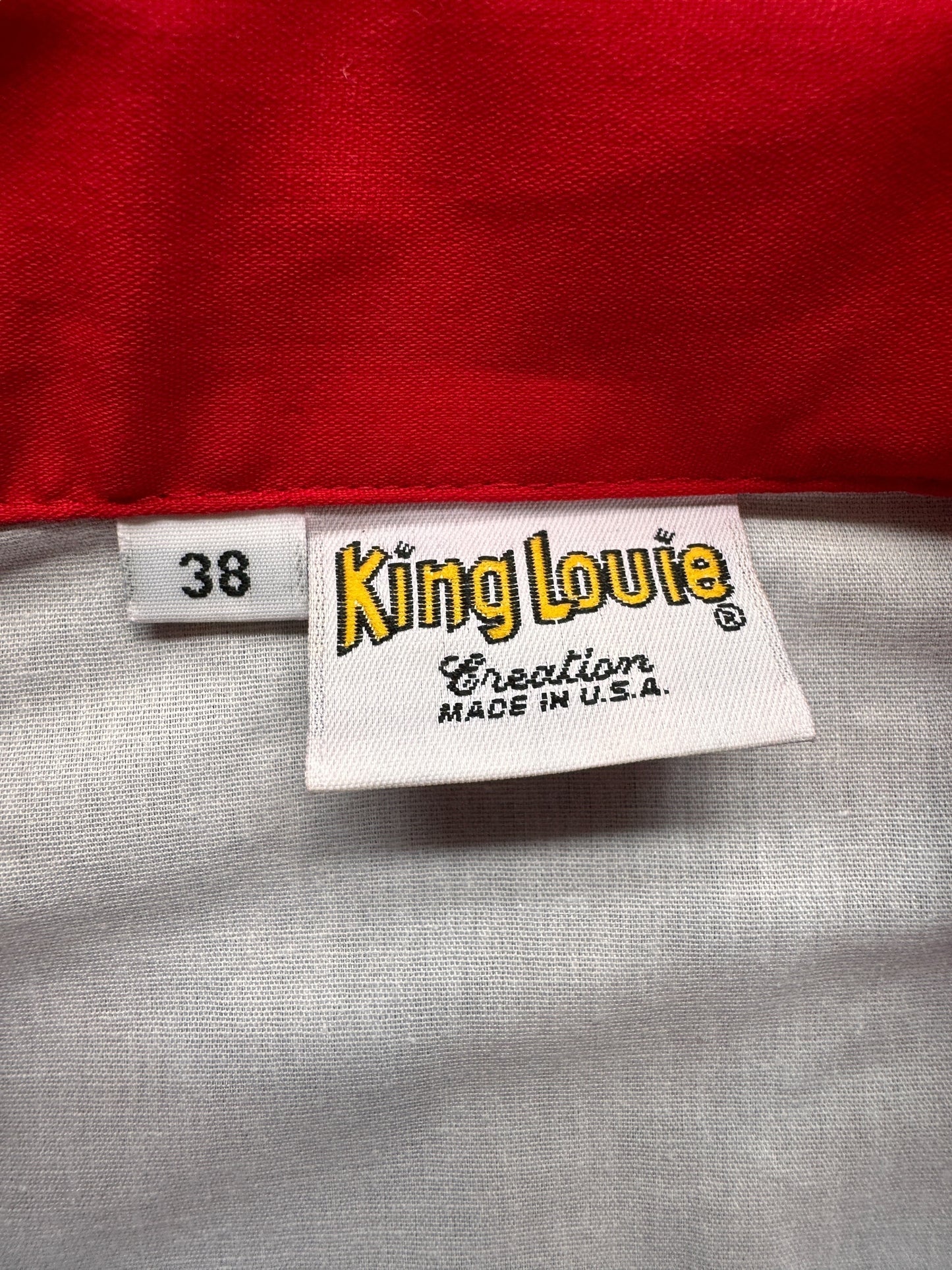 tag on Vintage NOS Ladies Chainstitched Bowling Shirt SZ M