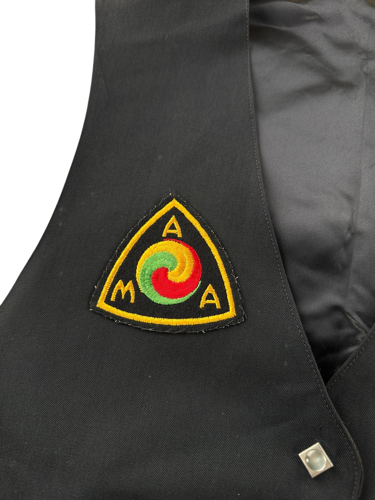 AMA Patch on Vintage Hummingbirds "Edgar" Motorcycle Club Member Vest SZ M