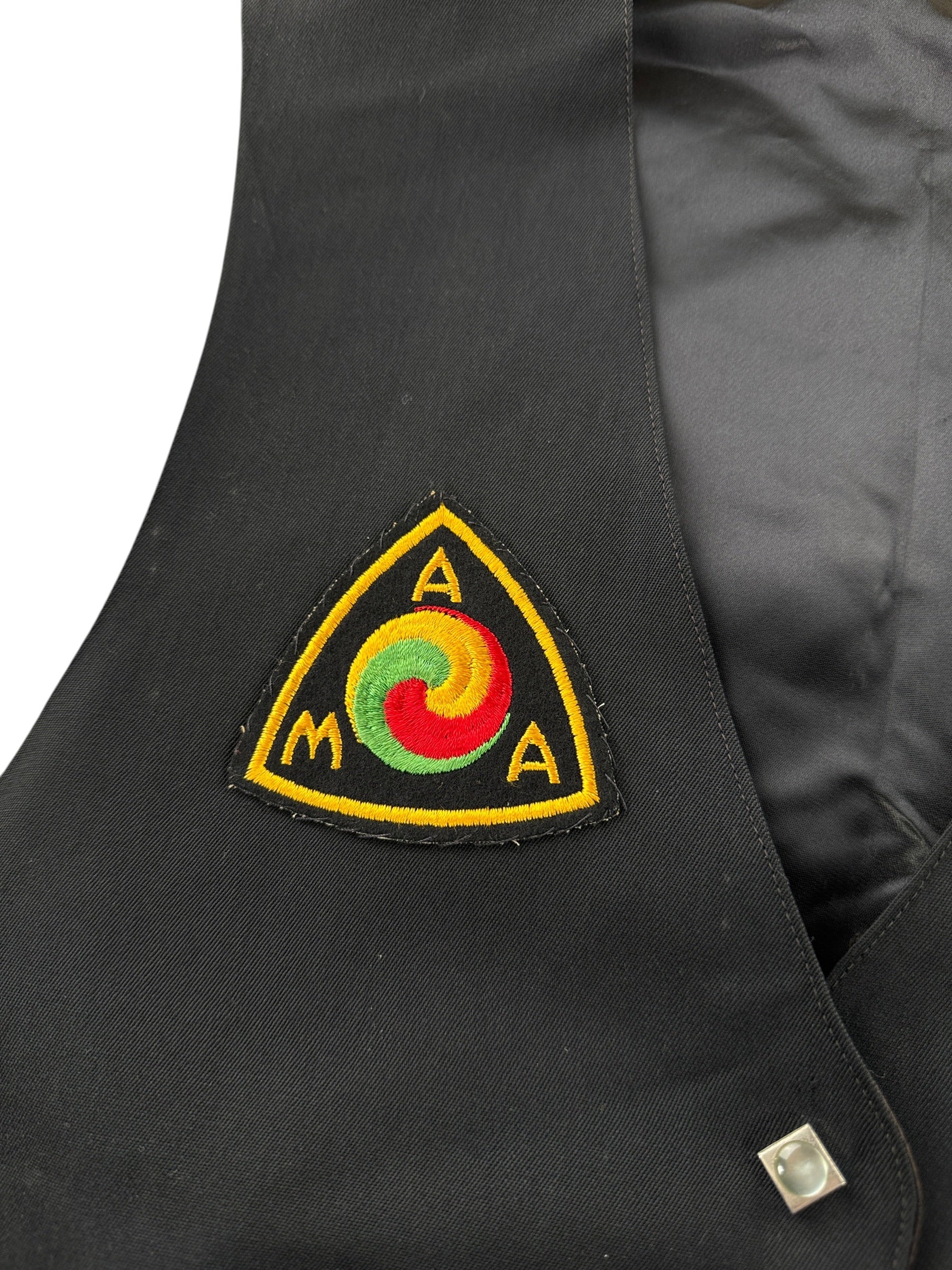 AMA Patch on Vintage Hummingbirds "Edgar" Motorcycle Club Member Vest SZ M