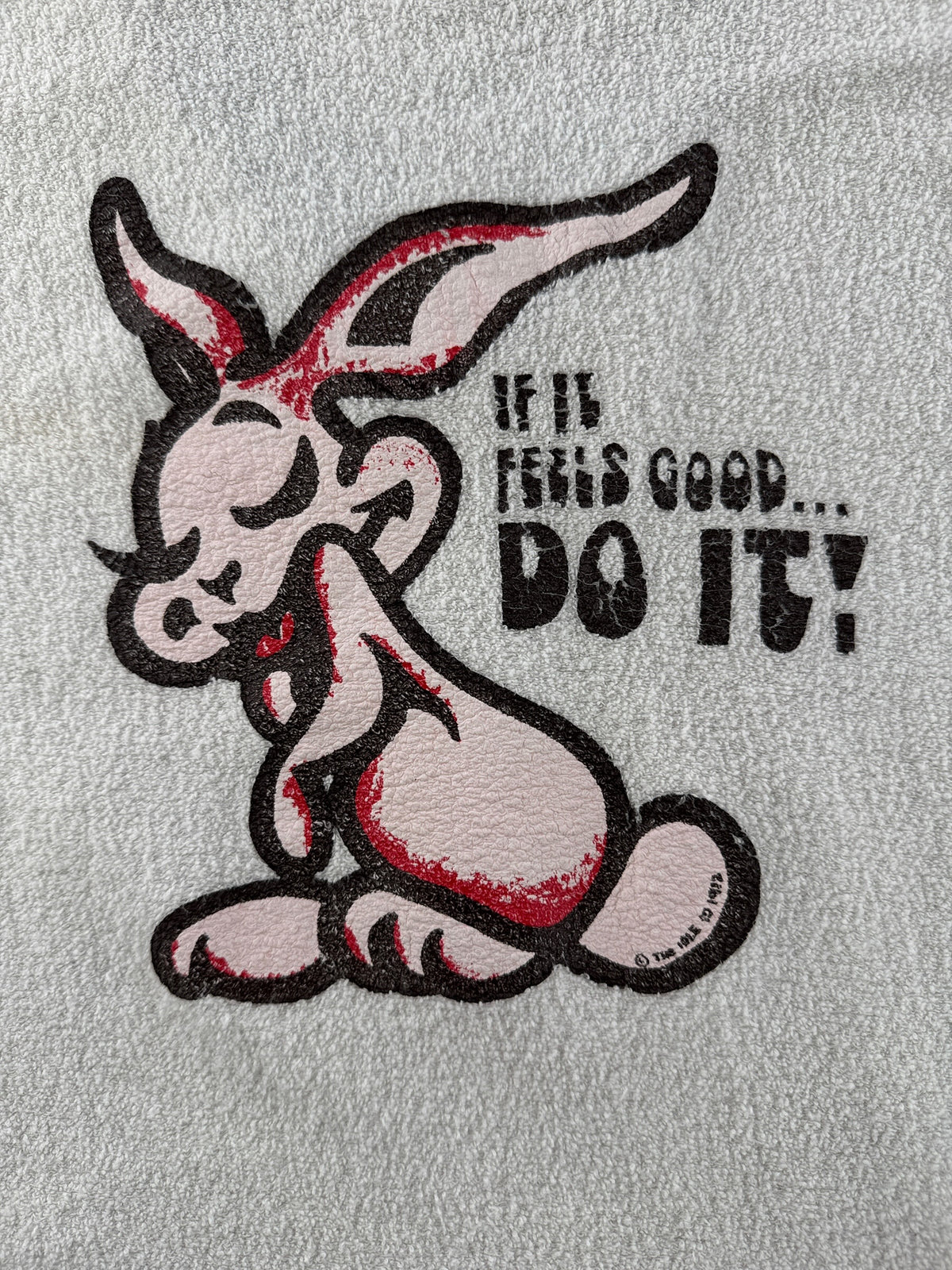 Back graphic on Vintage Miz Beckie Do It Terrycloth Crewneck SZ S (Fits XS)