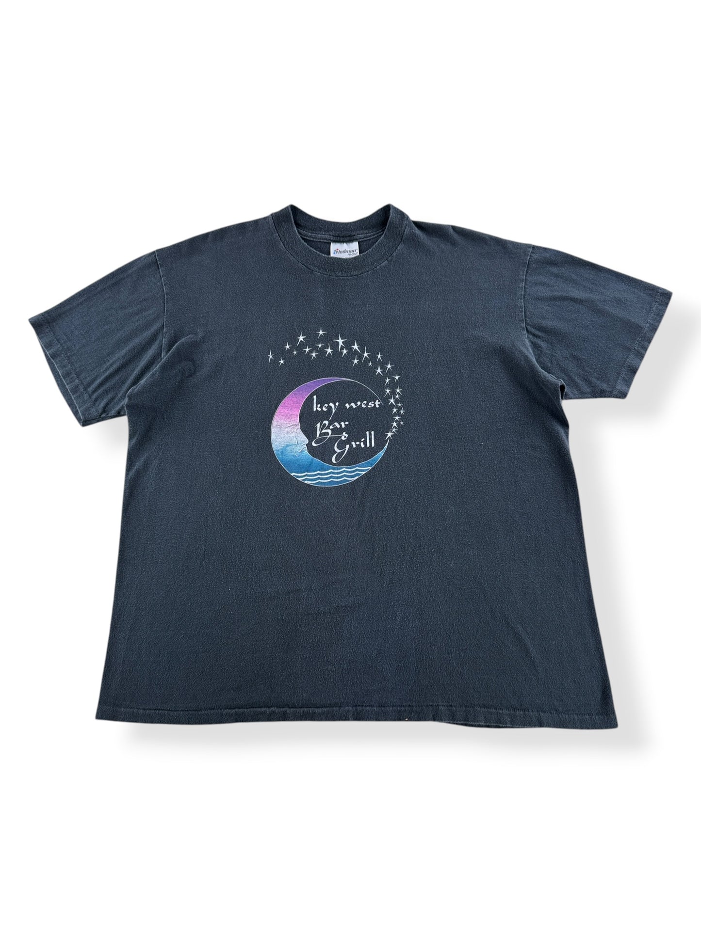 Front of Vintage Key West Bar & Grill Moon Tee SZ XL