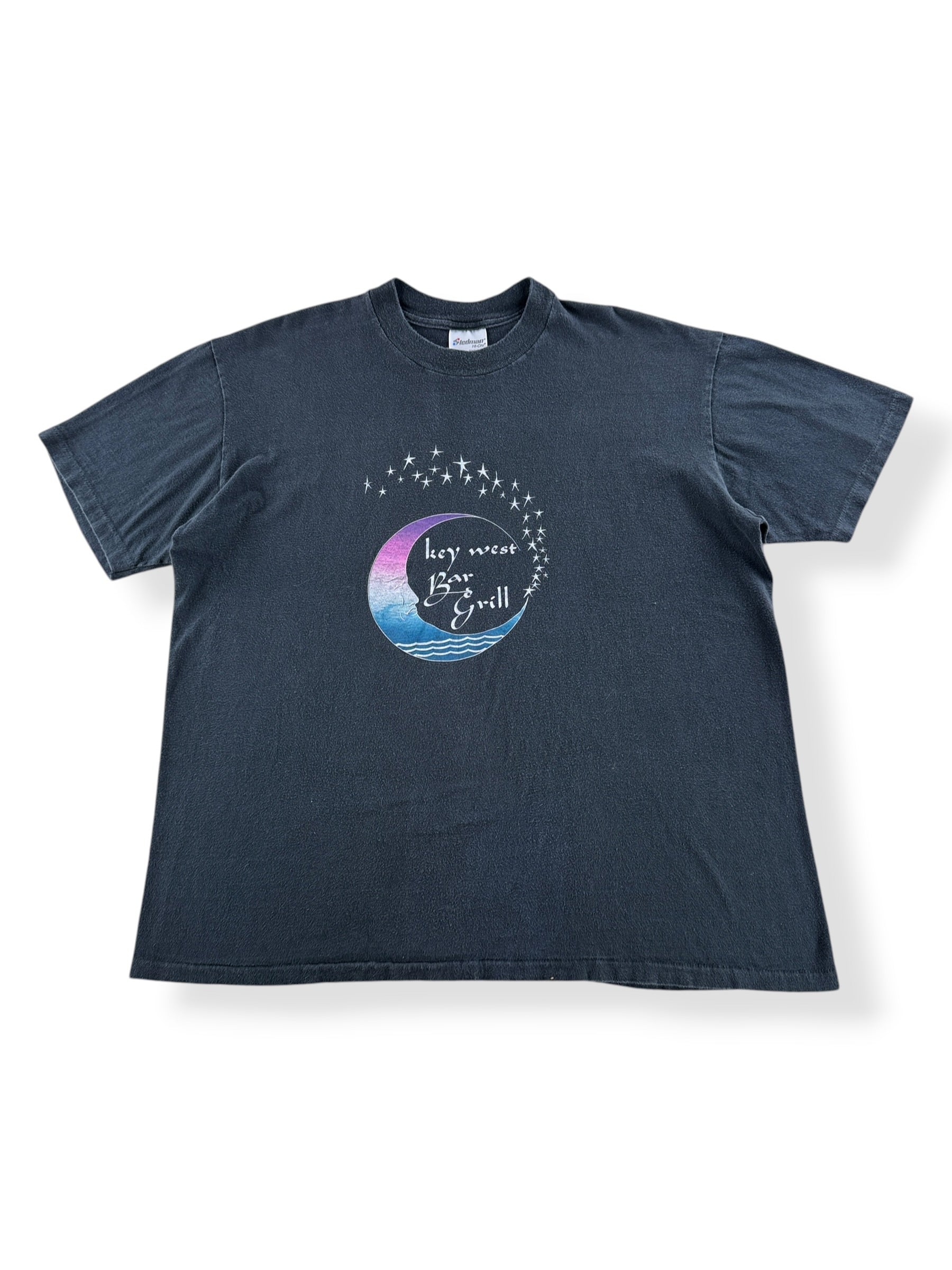 Front of Vintage Key West Bar & Grill Moon Tee SZ XL