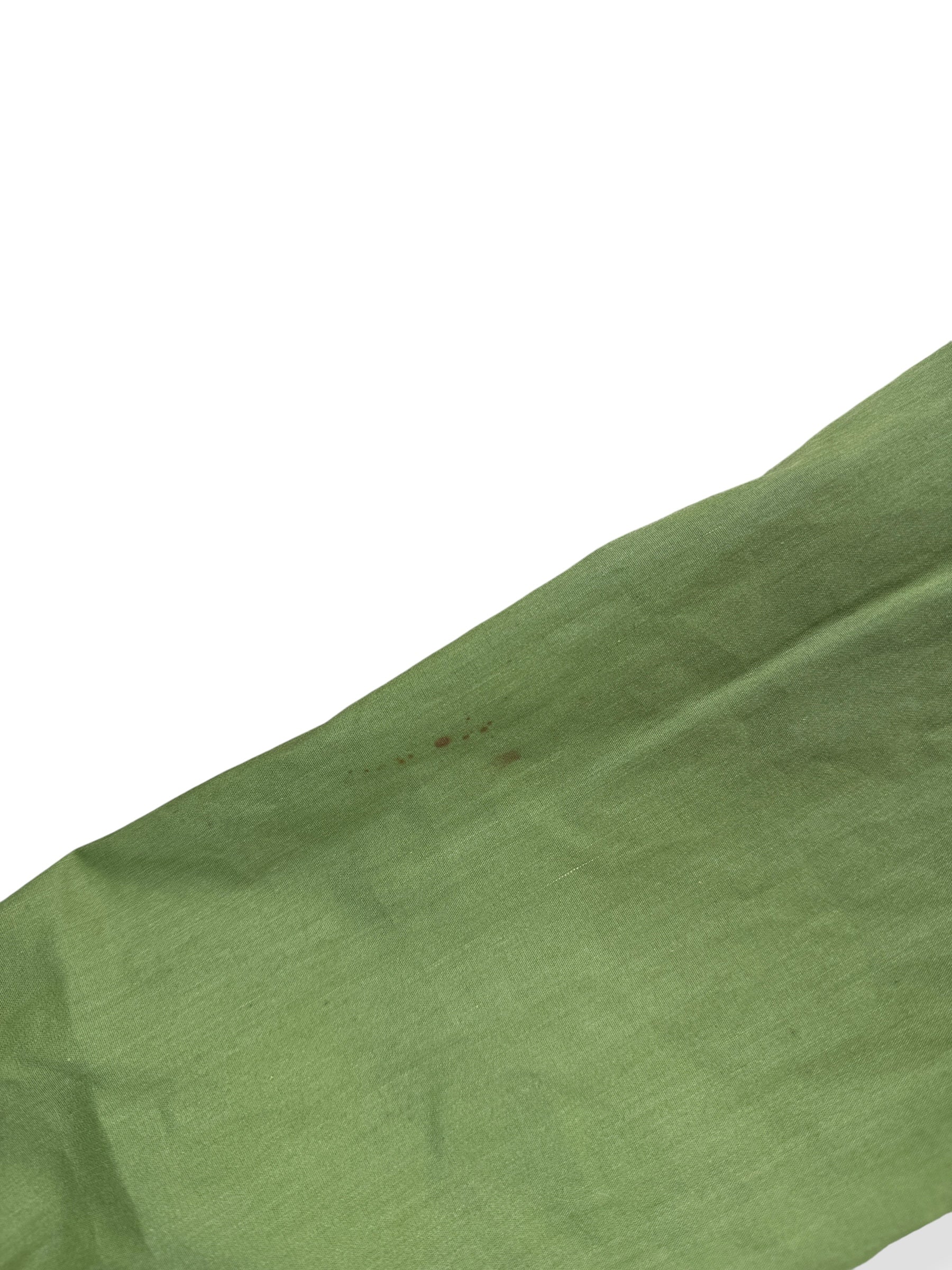 Stani on Sleeve of Vintage Green Button Up Shirt SZ M