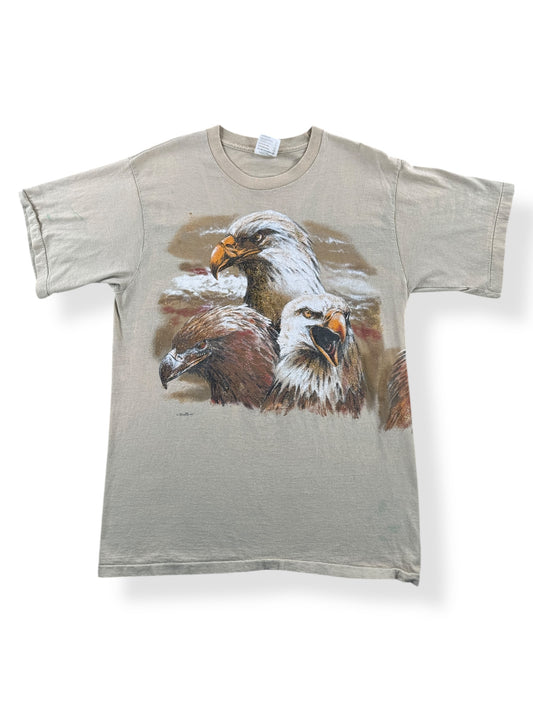 Front of Vintage Glitter Print Eagle Tee SZ L (fits M)