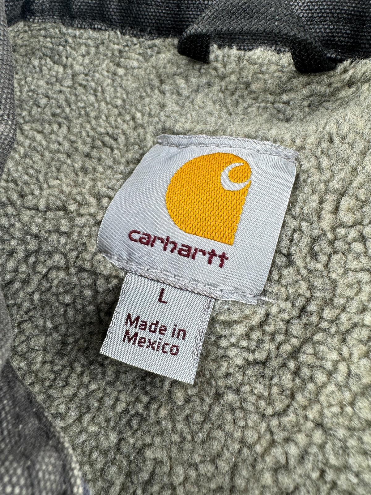 Tags on Vintage Faded Blue Carhartt Arctic Jacket SZ L
