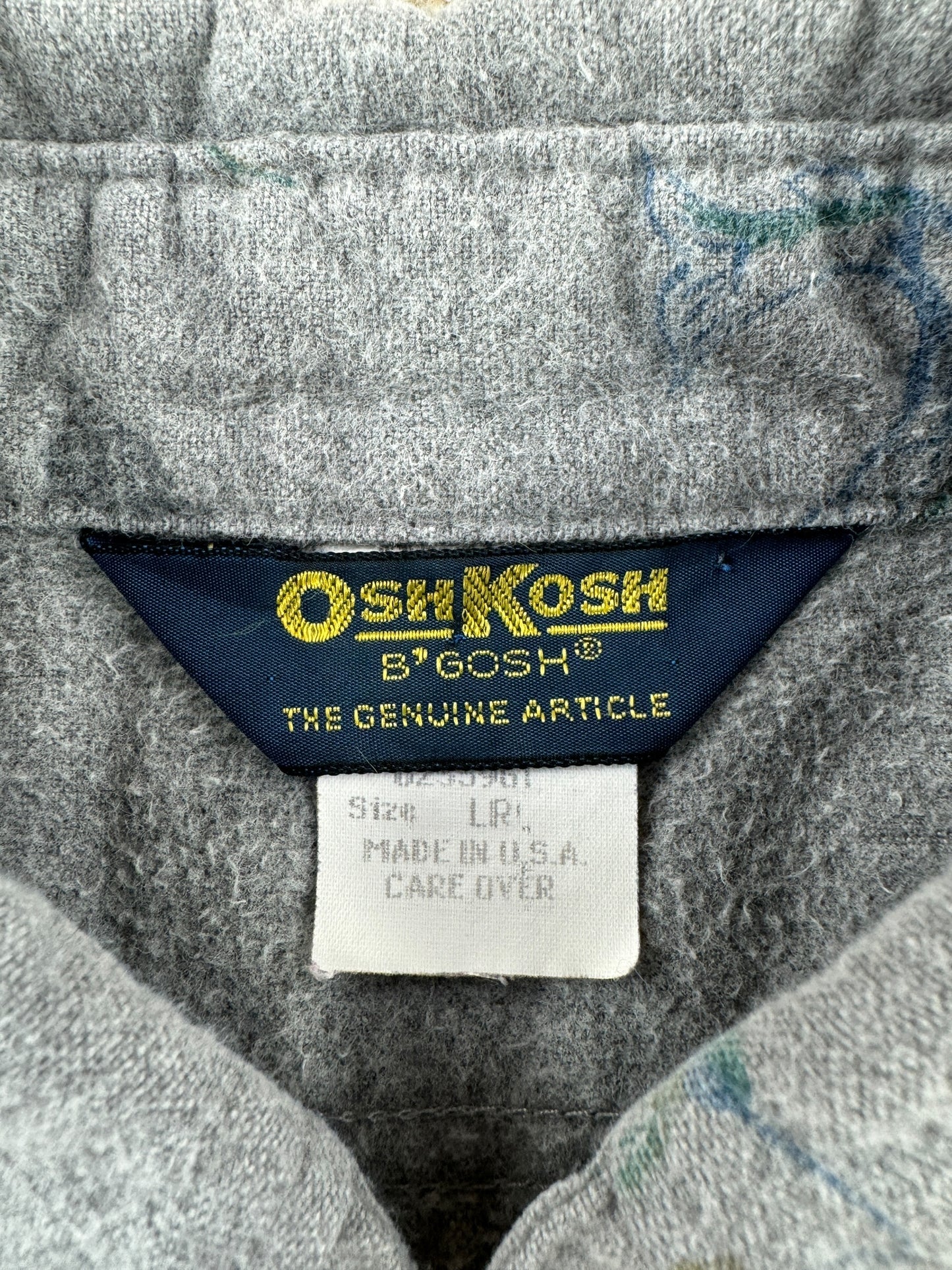 Tag on Vintage Oshkosh Flyfishing Chamois Shirt SZ L