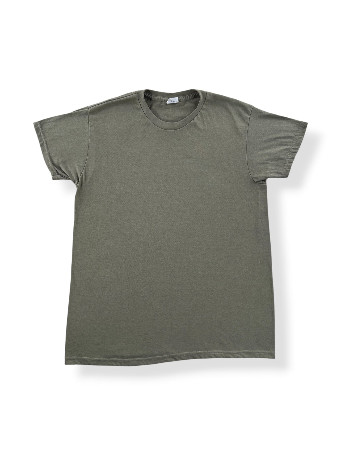 Front of Vintage Olive Green Military Tee SZ L