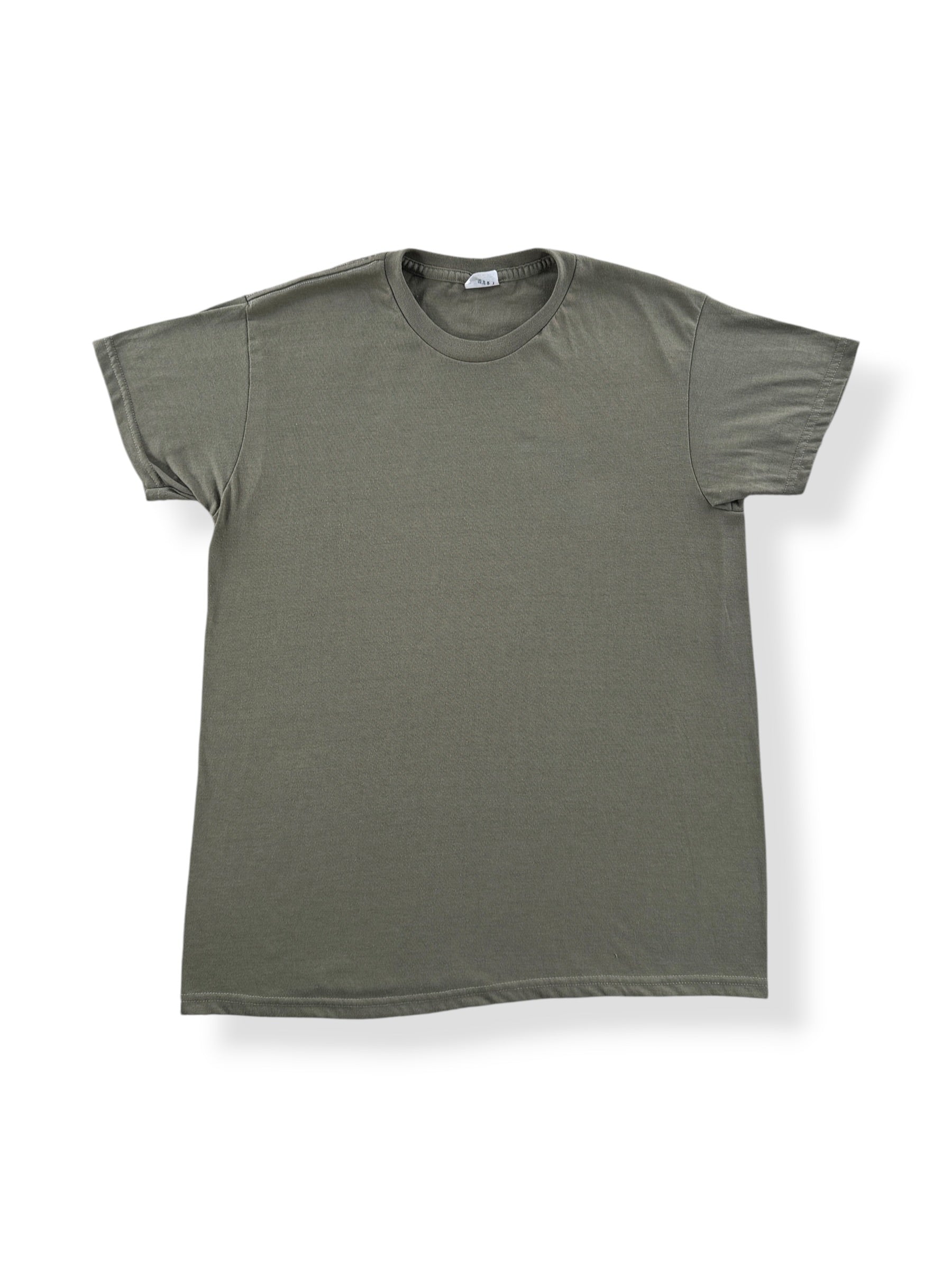 Front of Vintage Olive Green Military Tee SZ L