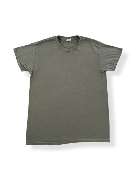 Front of Vintage Olive Green Military Tee SZ L
