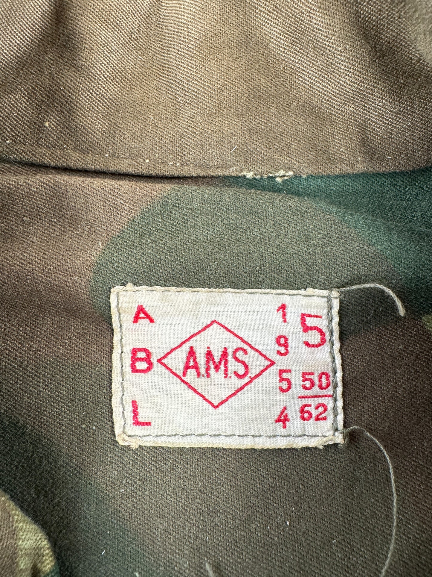 Label on Vintage Belgian Brushstroke Smock SZ XXL