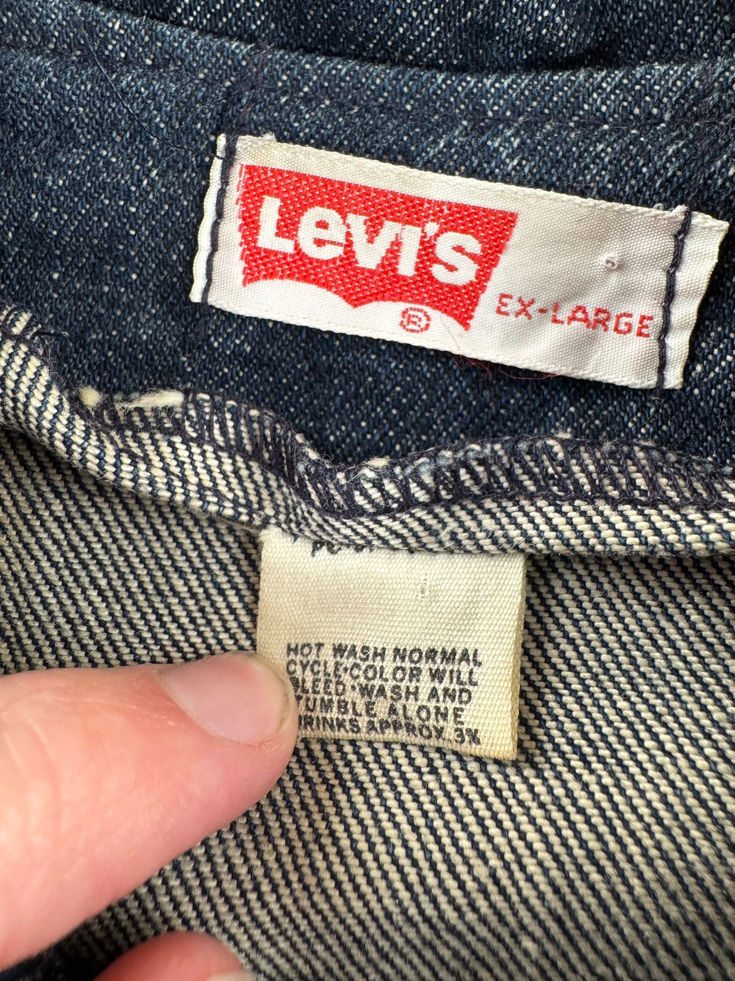 Tag on Vintage Levi's Orange Tab Boho Jacket SZ XL