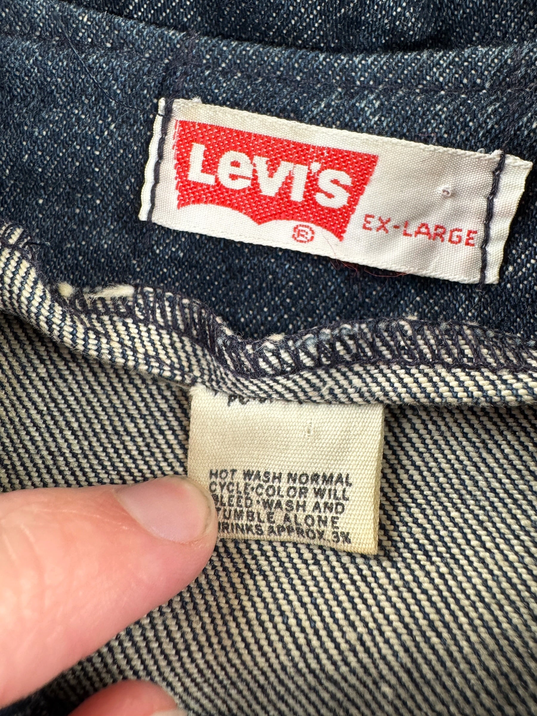 Tag on Vintage Levi's Orange Tab Boho Jacket SZ XL