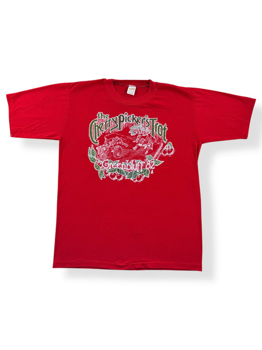 Front of Vintage Cherry Picker's Trot Tee SZ L (Fits M)