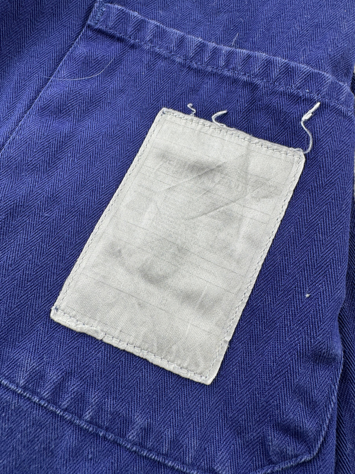 Inner tag on Vintage HBT French Chore Coat SZ XL