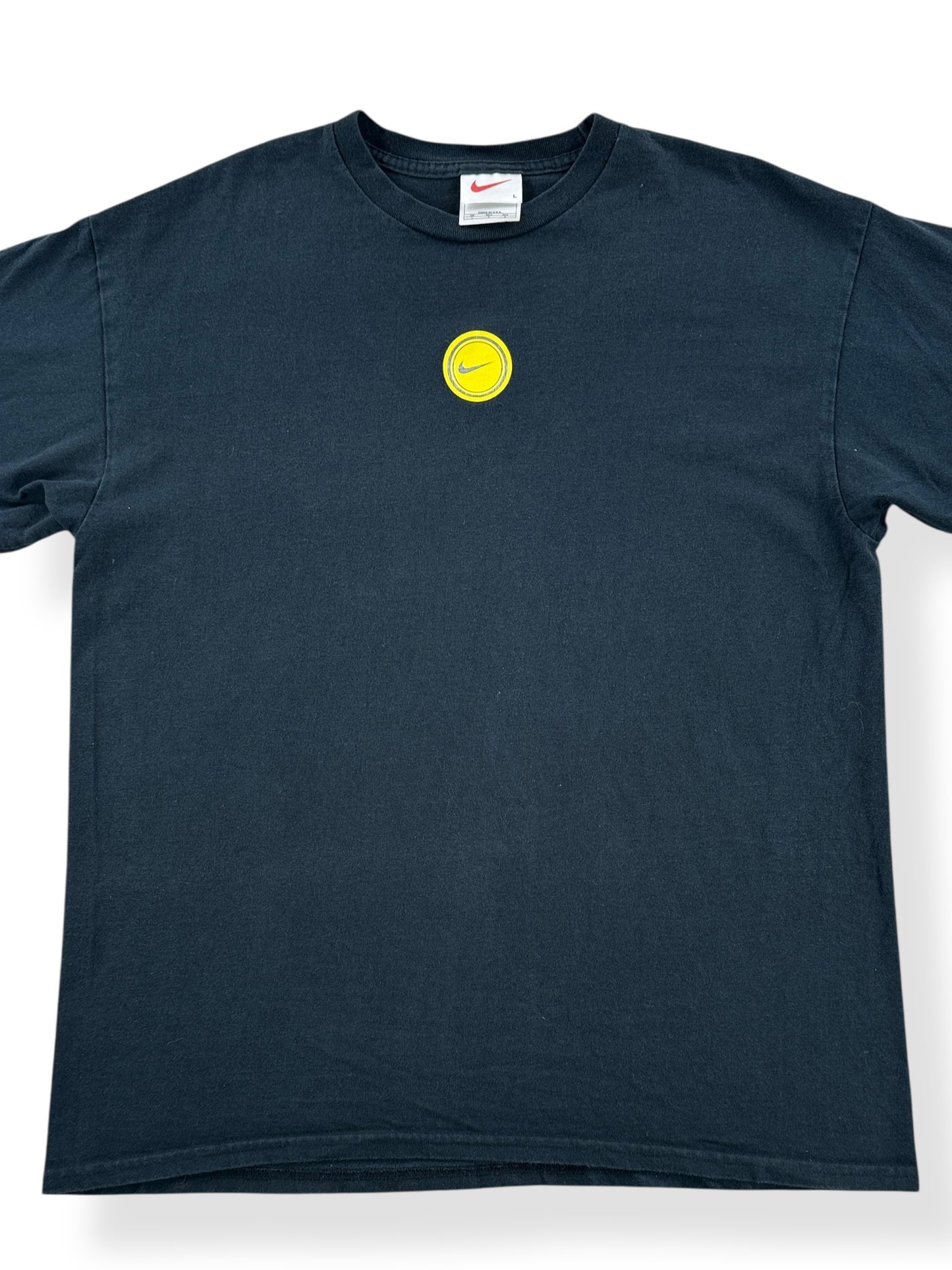 Front Close Up of Vintage Made in USA Nike Tee SZ L