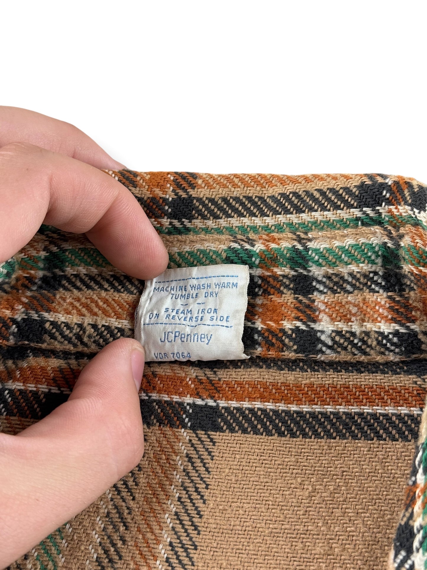 Back of tag on Vintage 70's Big Mac Flannel SZ M Tall