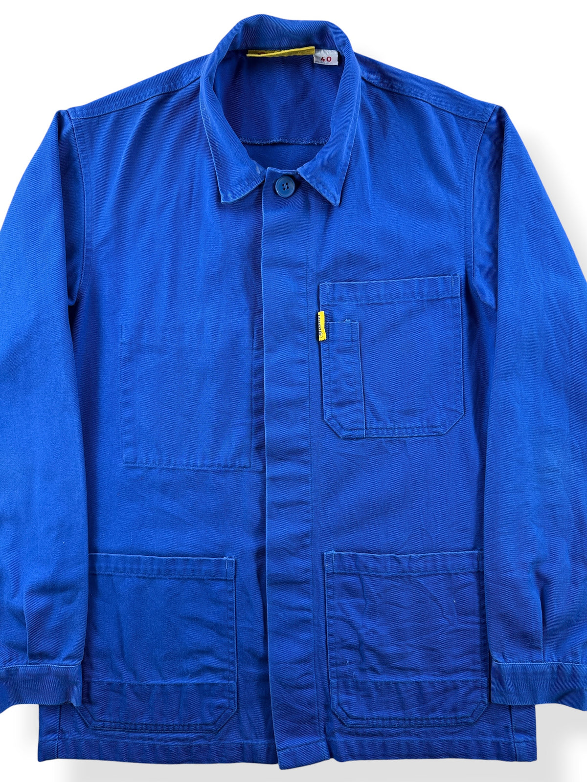 Close-up of Vintage Molinel French Chore Coat SZ S